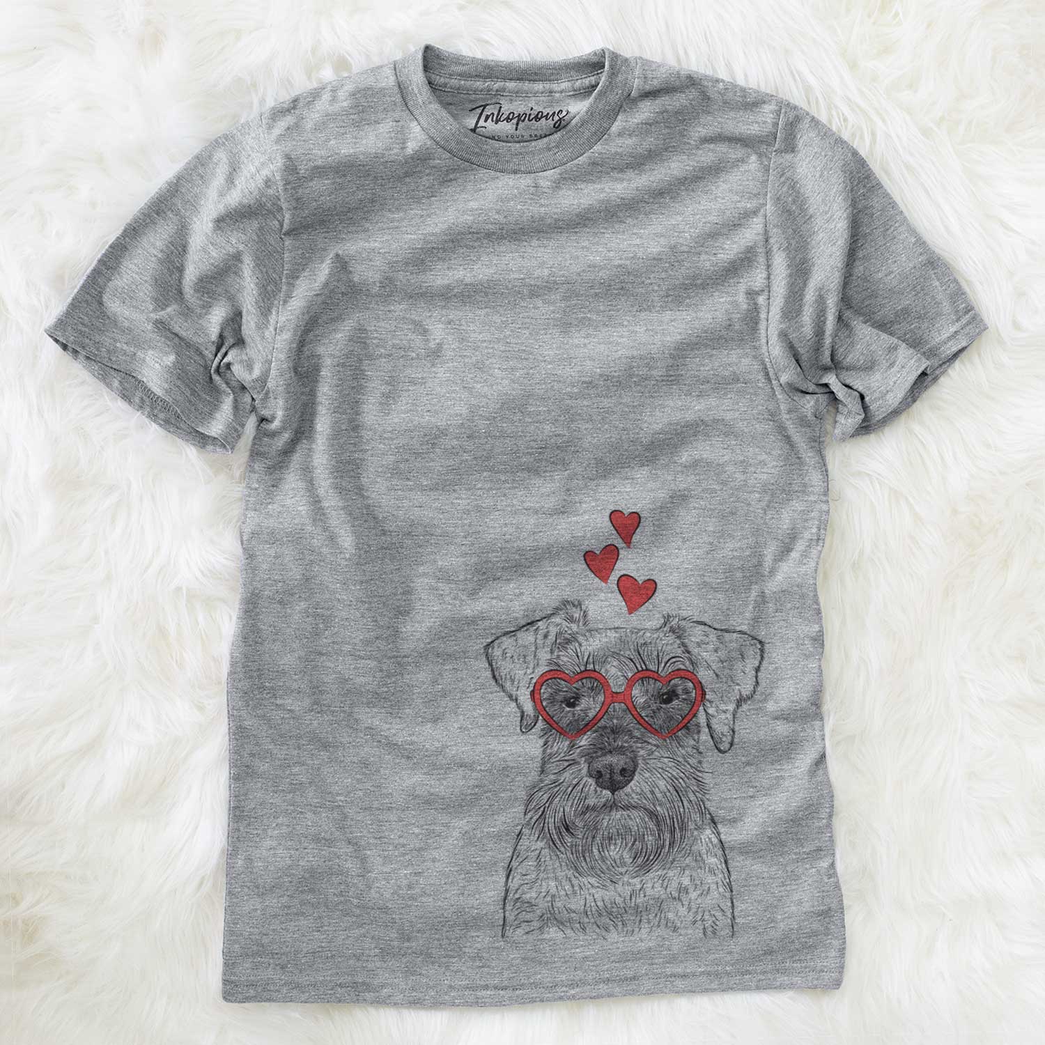 Valentine Smokey the Miniature Schnauzer - Unisex Crewneck