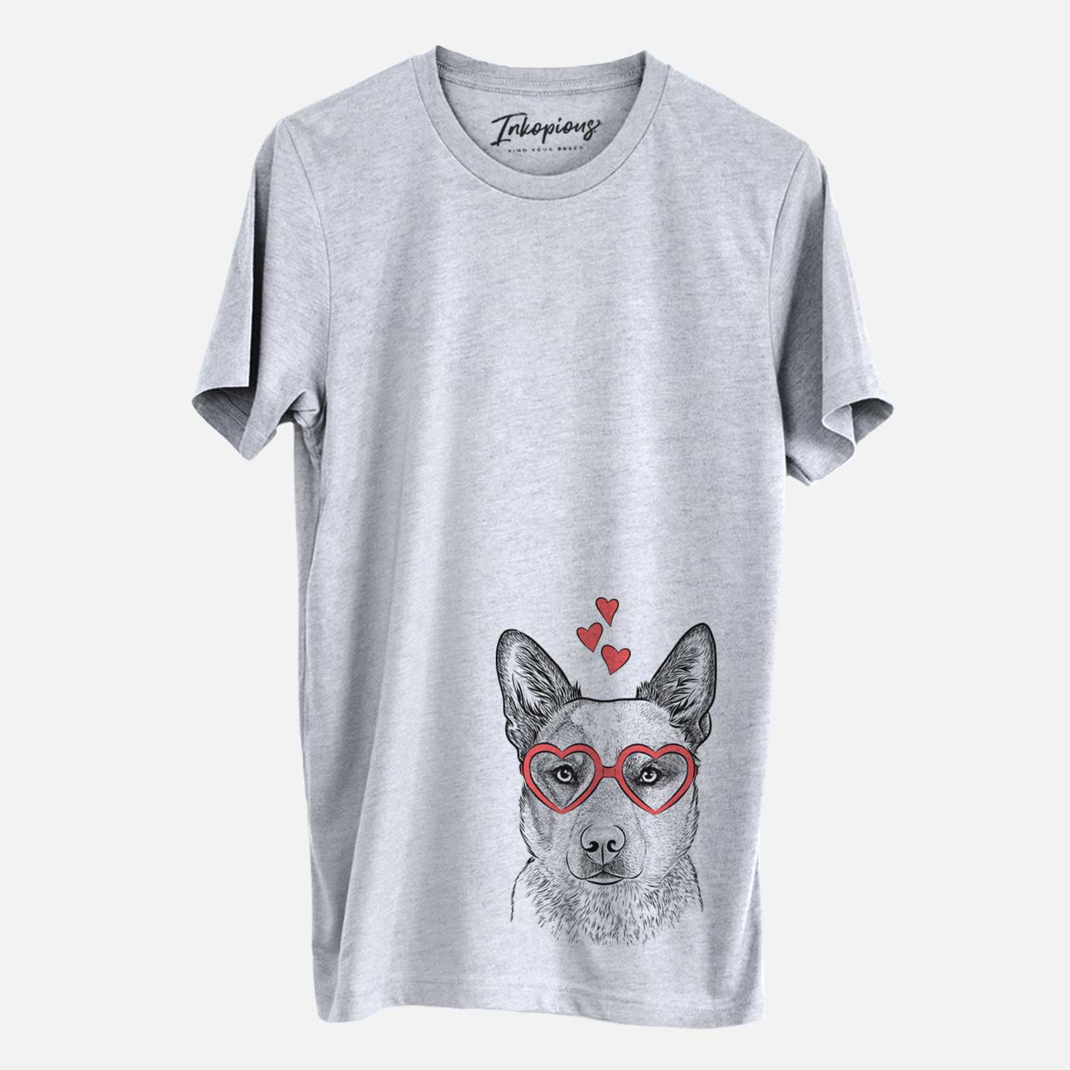 Valentine Snap the Australian Cattle Dog - Unisex Crewneck