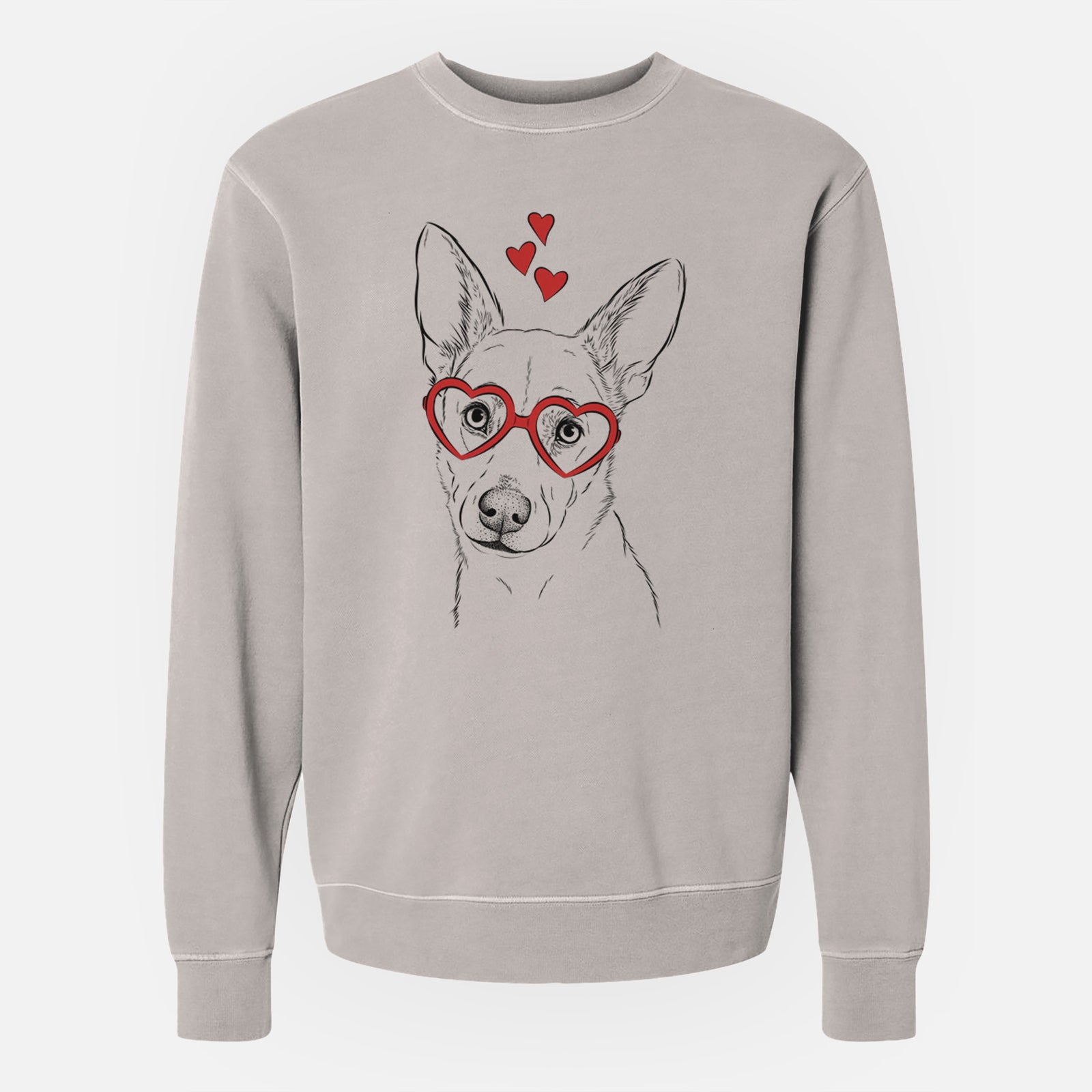 Valentine Sooner the Huskimo - Unisex Pigment Dyed Crew Sweatshirt