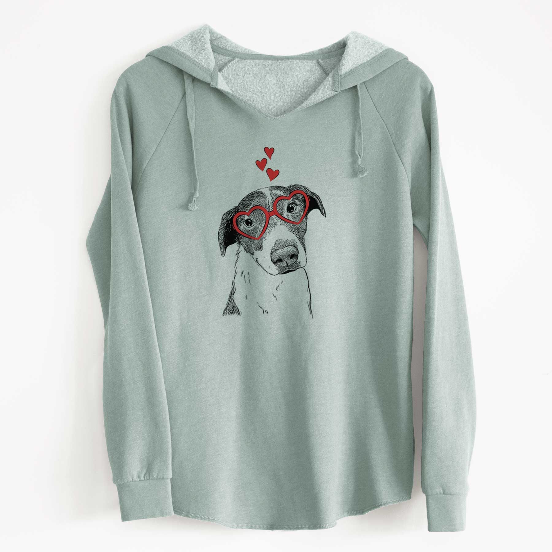 Valentine Sophia the Mixed Breed - Cali Wave Hooded Sweatshirt