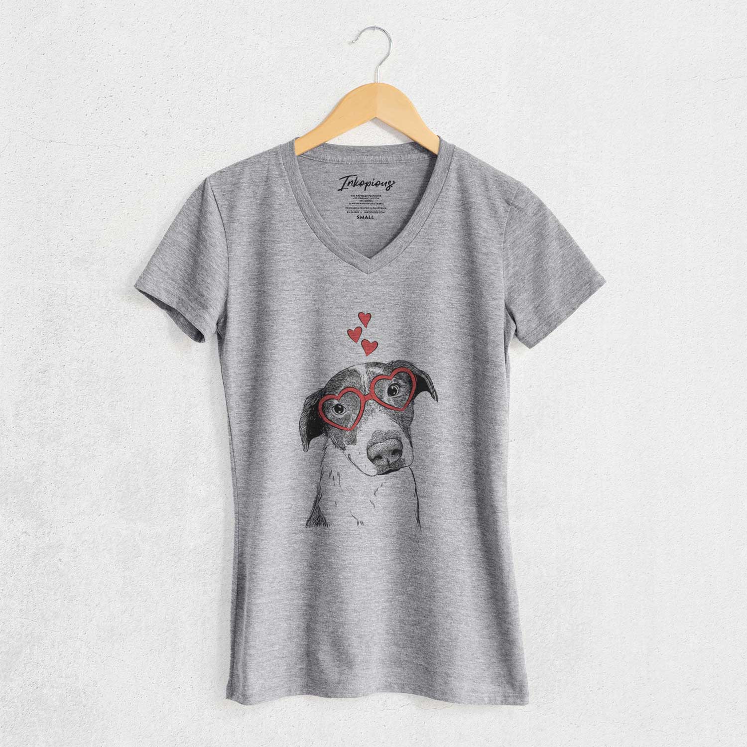 Valentine Sophia the Mixed Breed - Women's V-neck Shirt