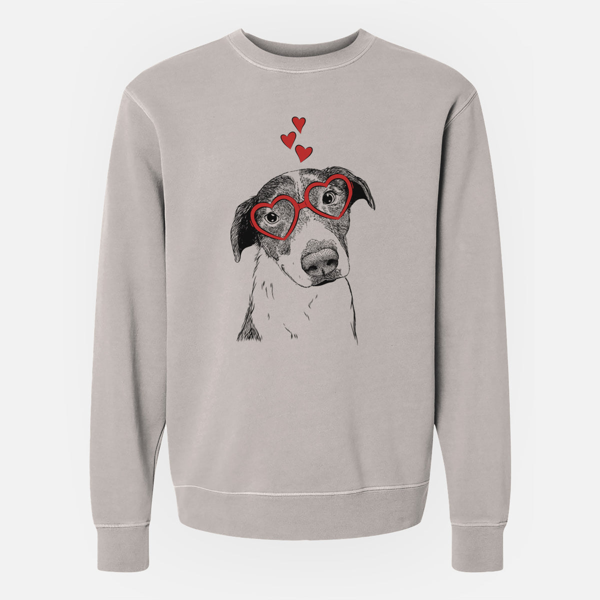 Valentine Sophia the Mixed Breed - Unisex Pigment Dyed Crew Sweatshirt