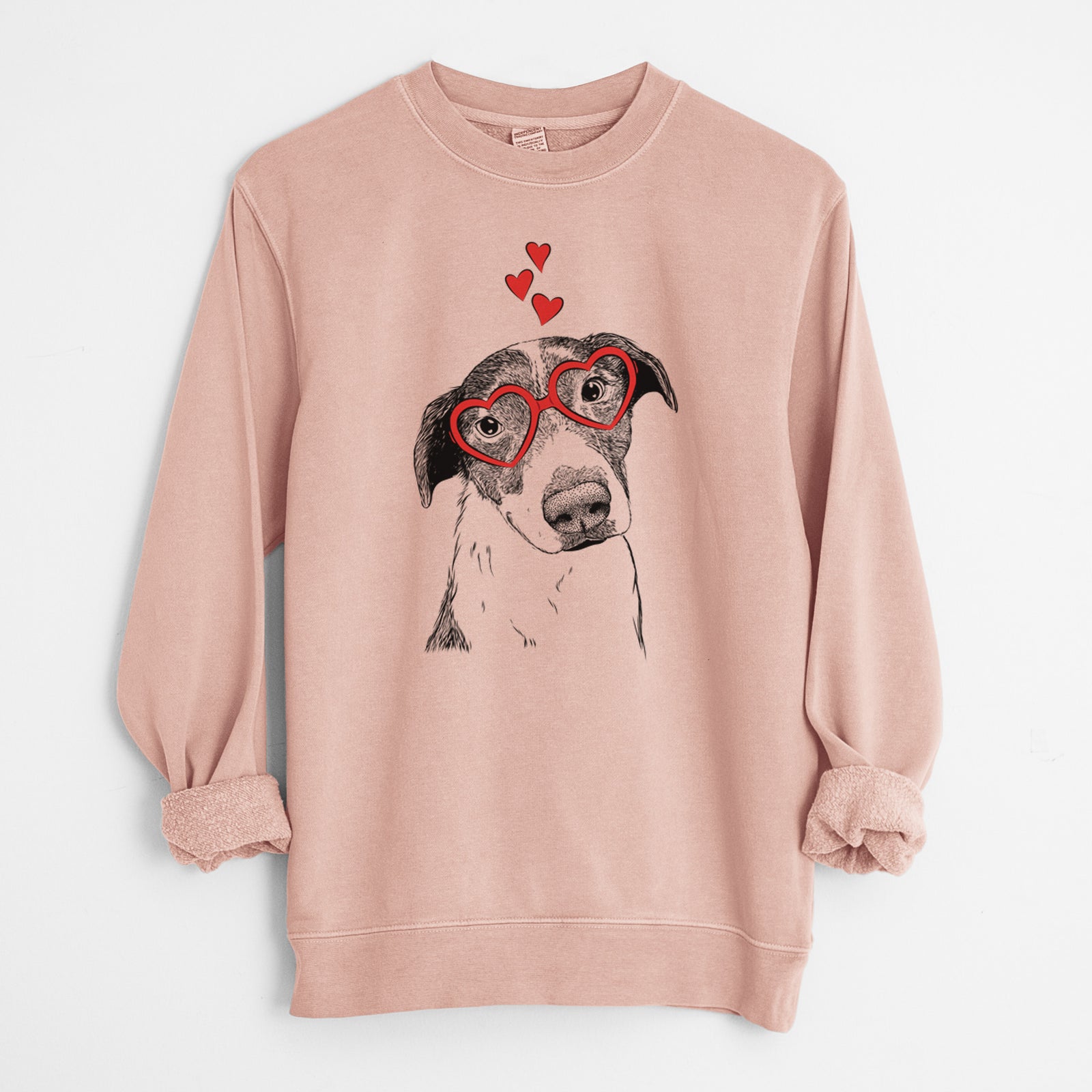 Valentine Sophia the Mixed Breed - Unisex Pigment Dyed Crew Sweatshirt