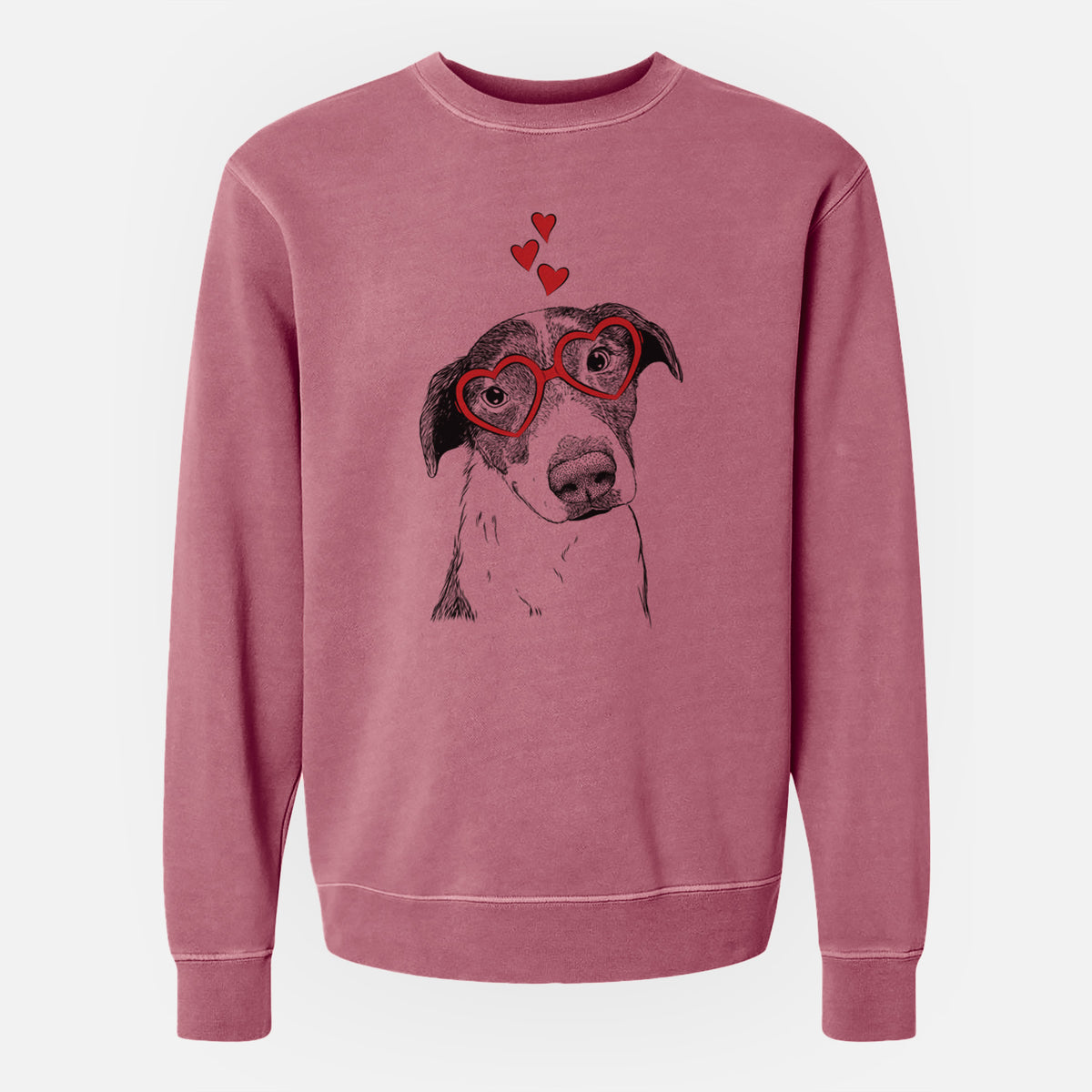 Valentine Sophia the Mixed Breed - Unisex Pigment Dyed Crew Sweatshirt