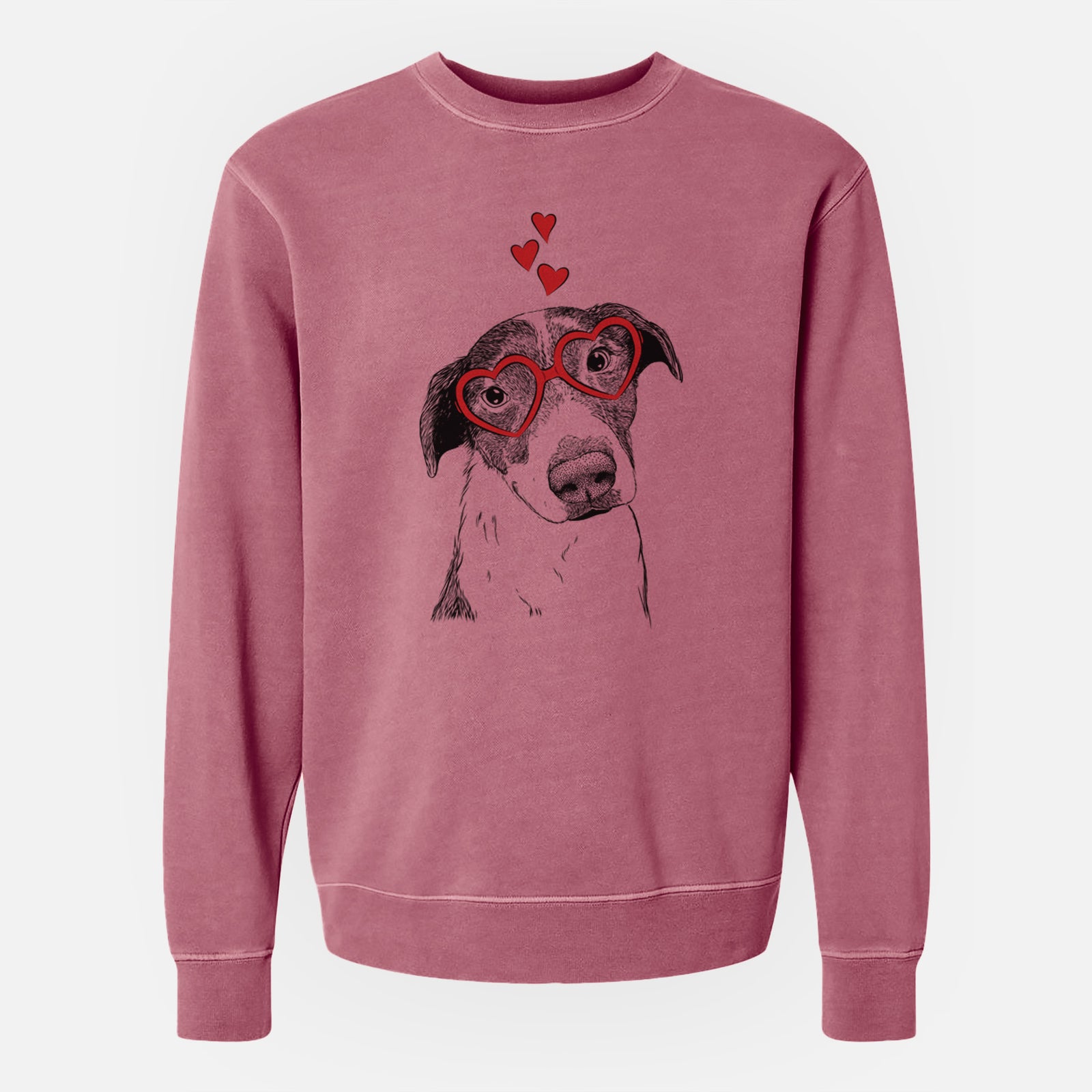 Valentine Sophia the Mixed Breed - Unisex Pigment Dyed Crew Sweatshirt