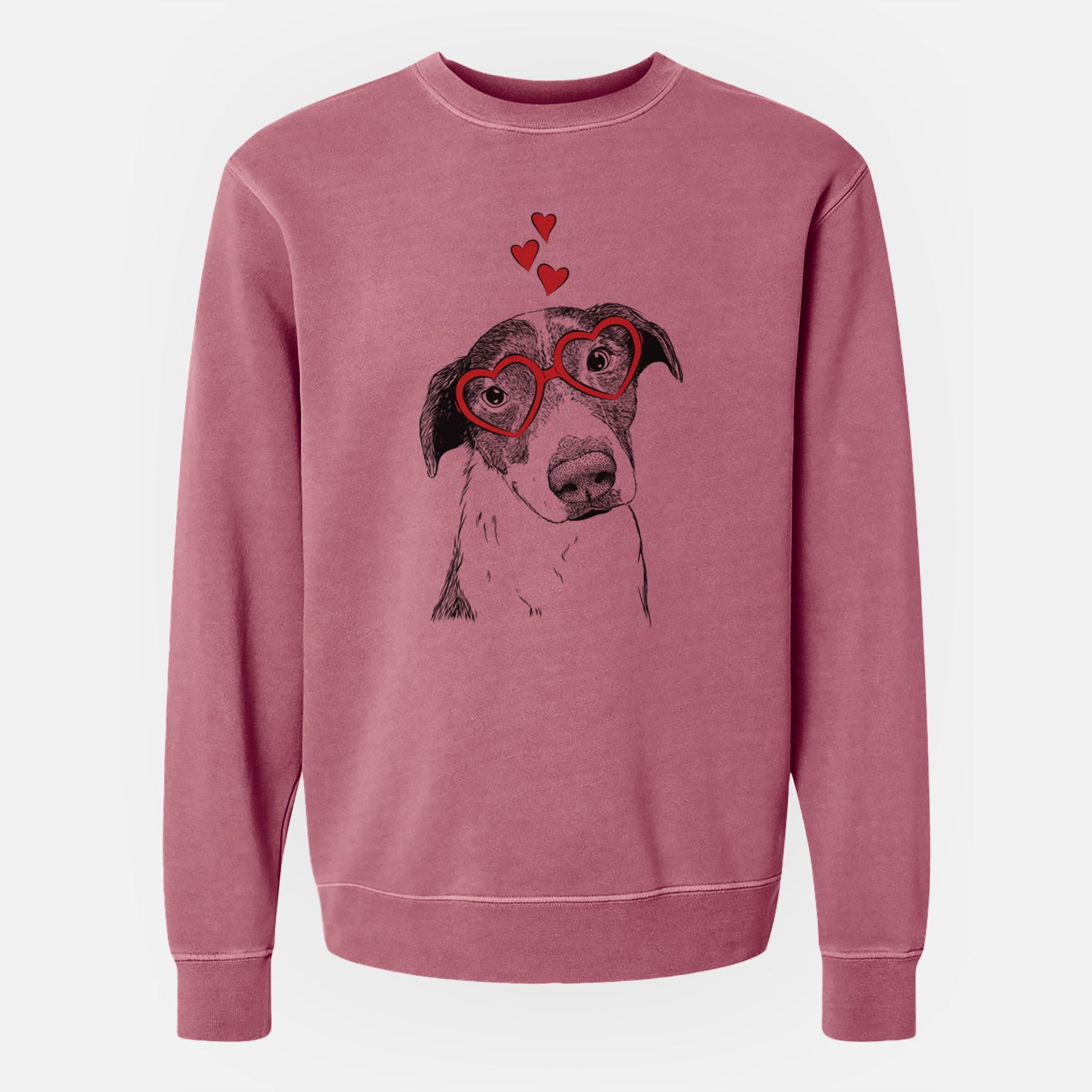 Valentine Sophia the Mixed Breed - Unisex Pigment Dyed Crew Sweatshirt