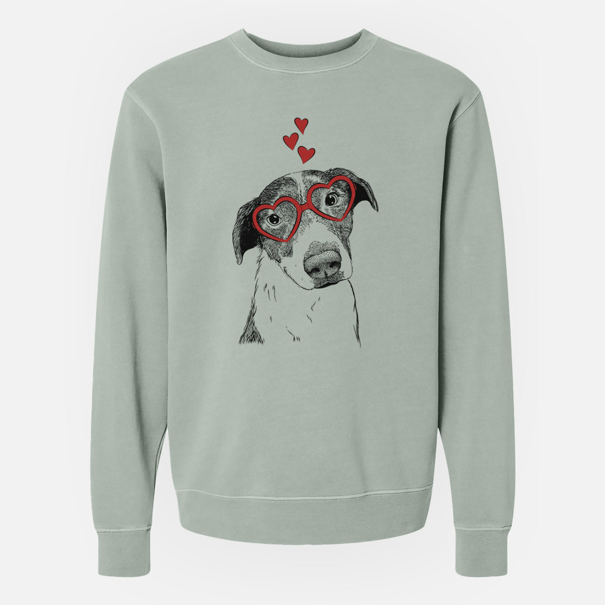 Valentine Sophia the Mixed Breed - Unisex Pigment Dyed Crew Sweatshirt