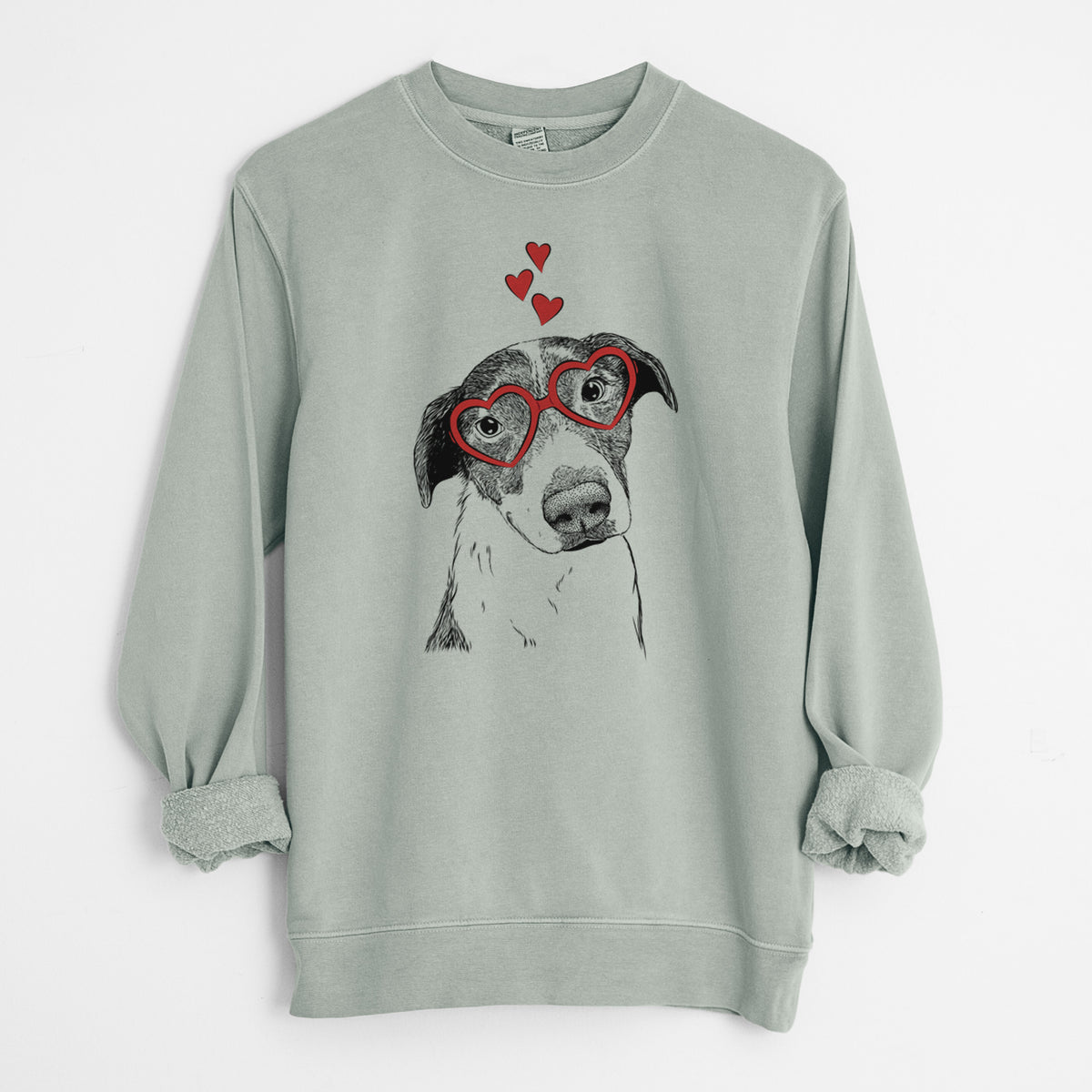 Valentine Sophia the Mixed Breed - Unisex Pigment Dyed Crew Sweatshirt