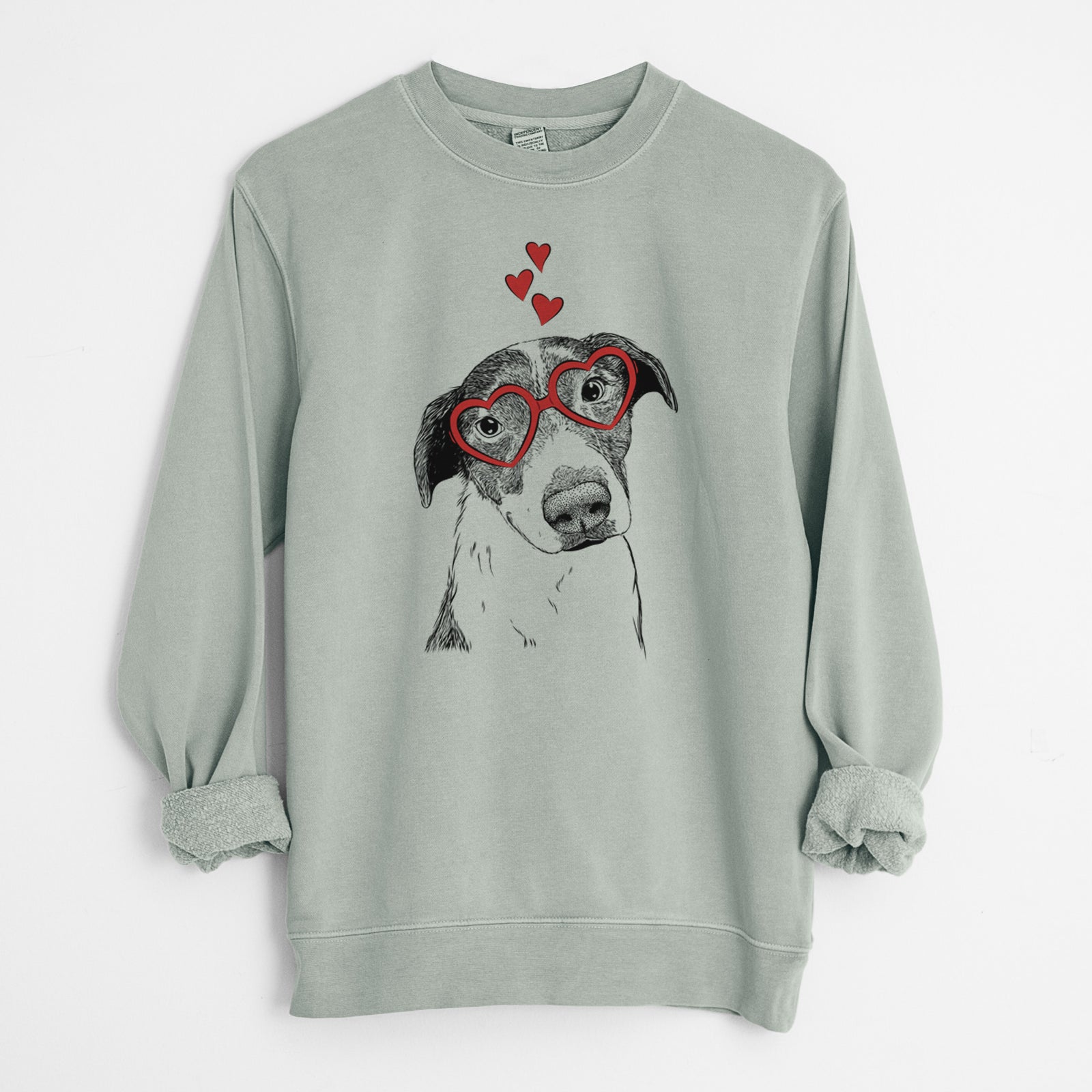 Valentine Sophia the Mixed Breed - Unisex Pigment Dyed Crew Sweatshirt