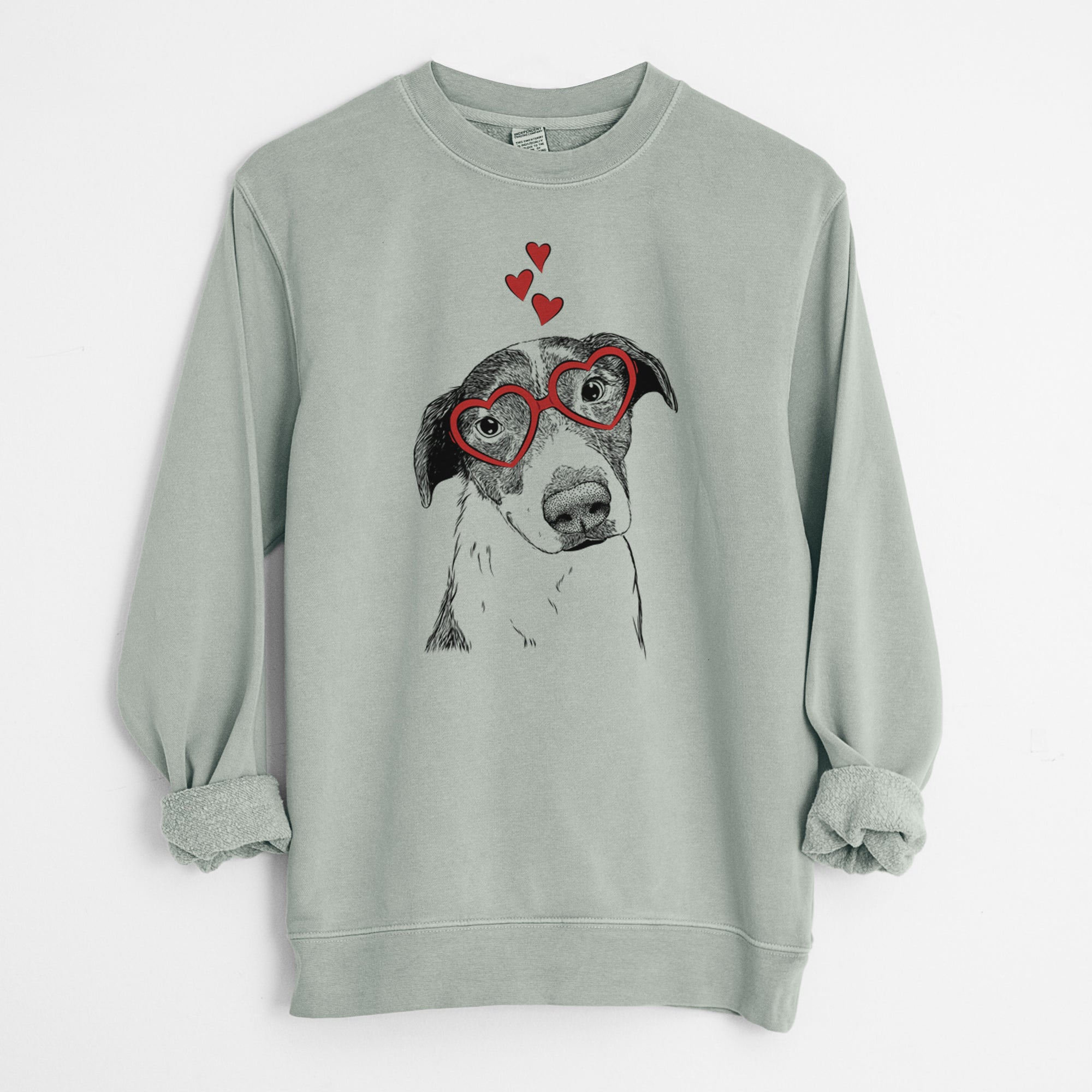 Valentine Sophia the Mixed Breed - Unisex Pigment Dyed Crew Sweatshirt
