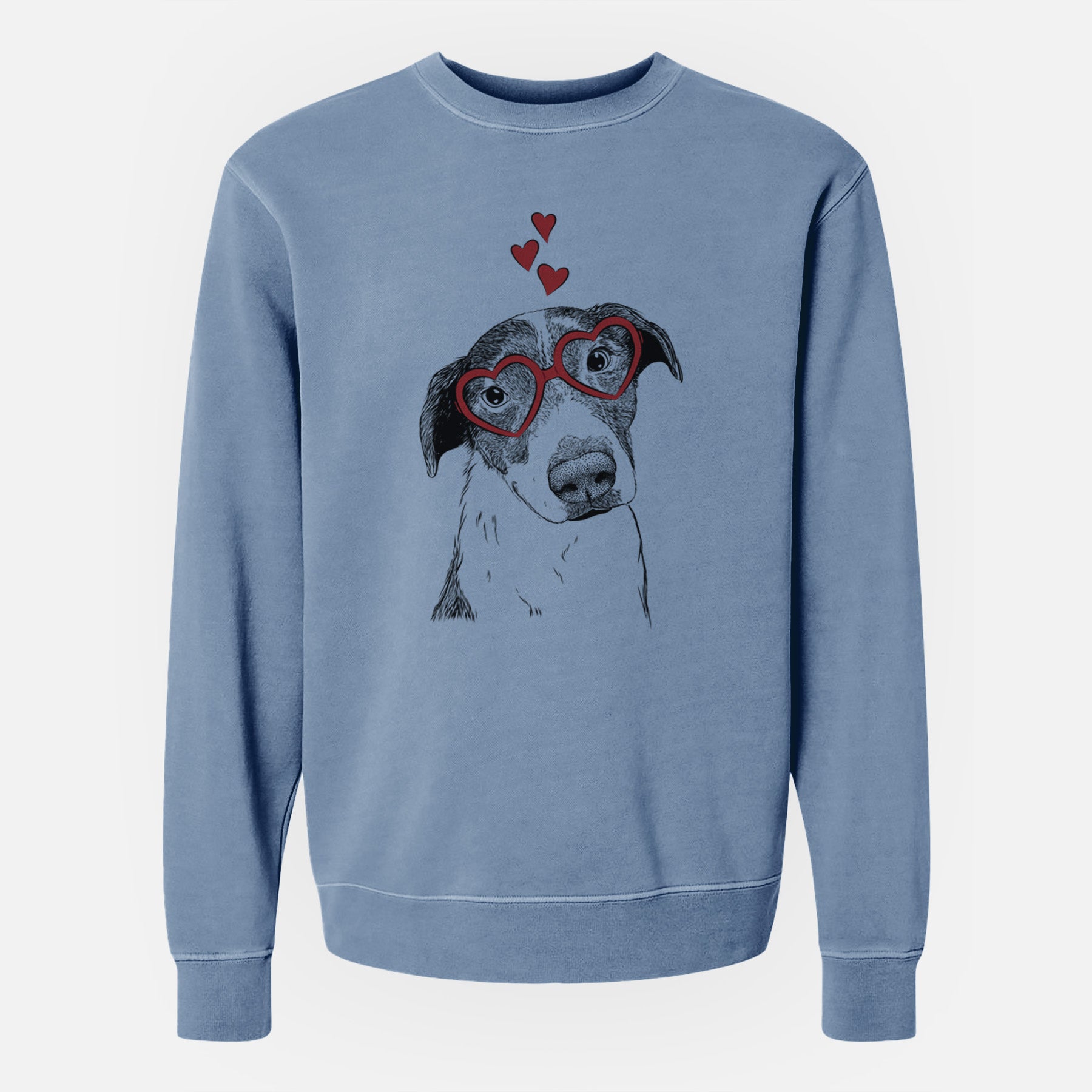 Valentine Sophia the Mixed Breed - Unisex Pigment Dyed Crew Sweatshirt