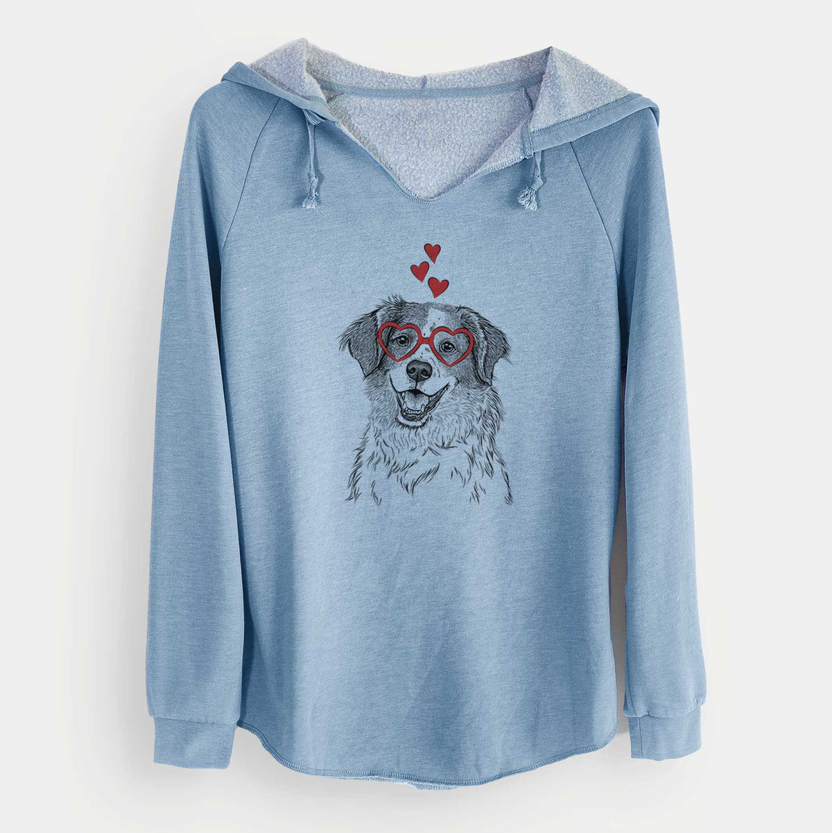 Valentine Sophie the Brittany Beagle Mix - Cali Wave Hooded Sweatshirt