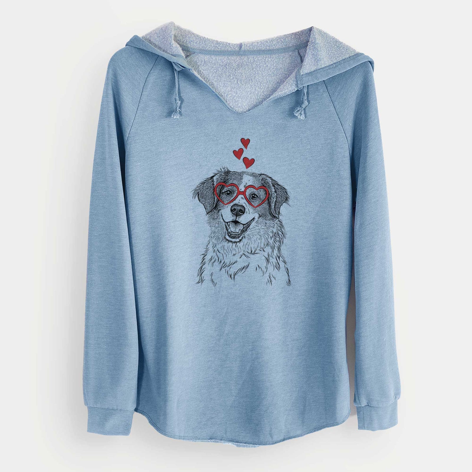 Valentine Sophie the Brittany Beagle Mix - Cali Wave Hooded Sweatshirt