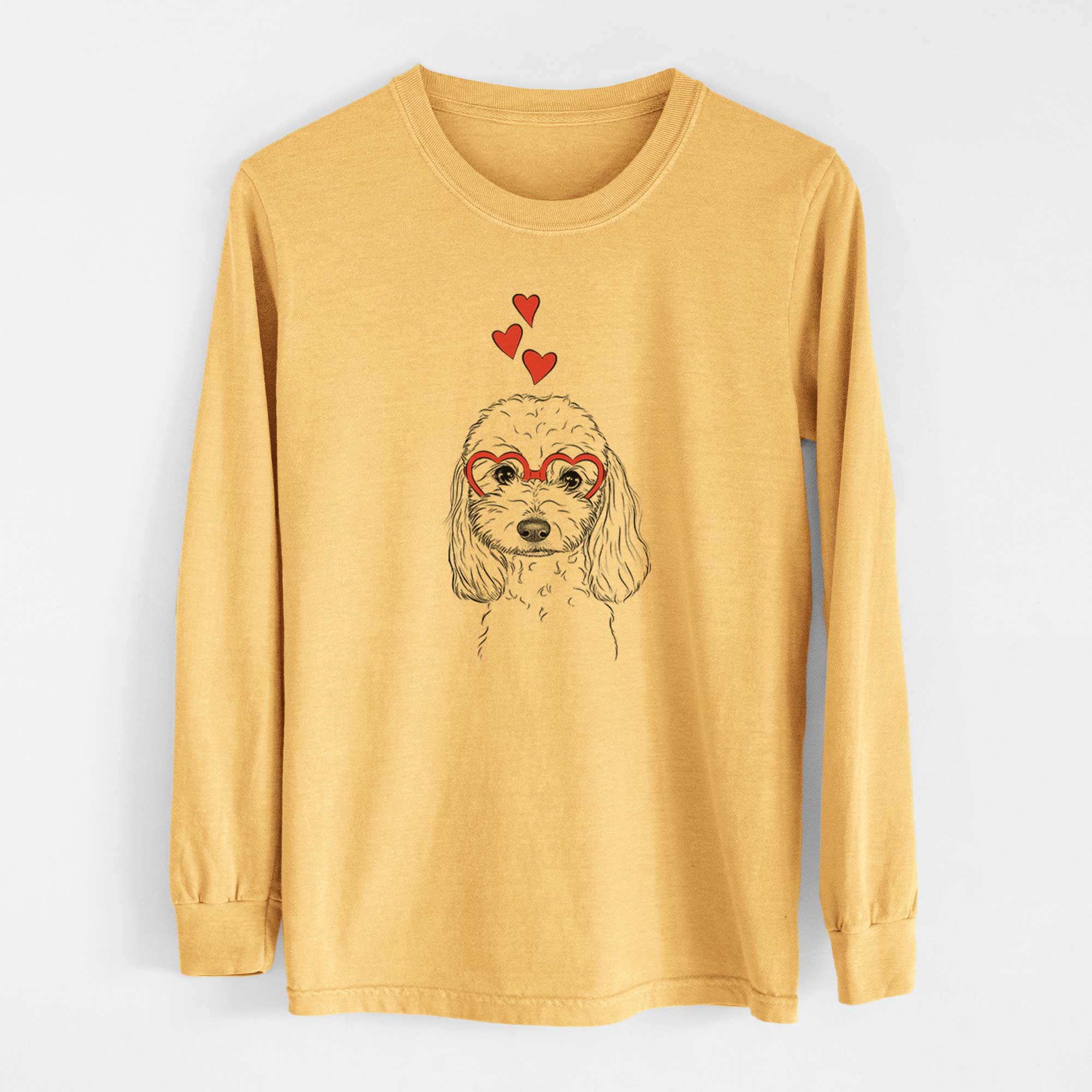 Valentine Sophie the Coton de Tulear - Heavyweight 100% Cotton Long Sleeve