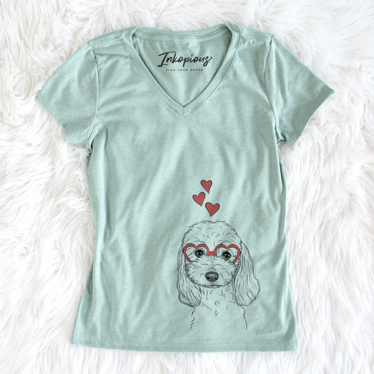Sophie the Coton de Tulear - Women's V-neck Shirt