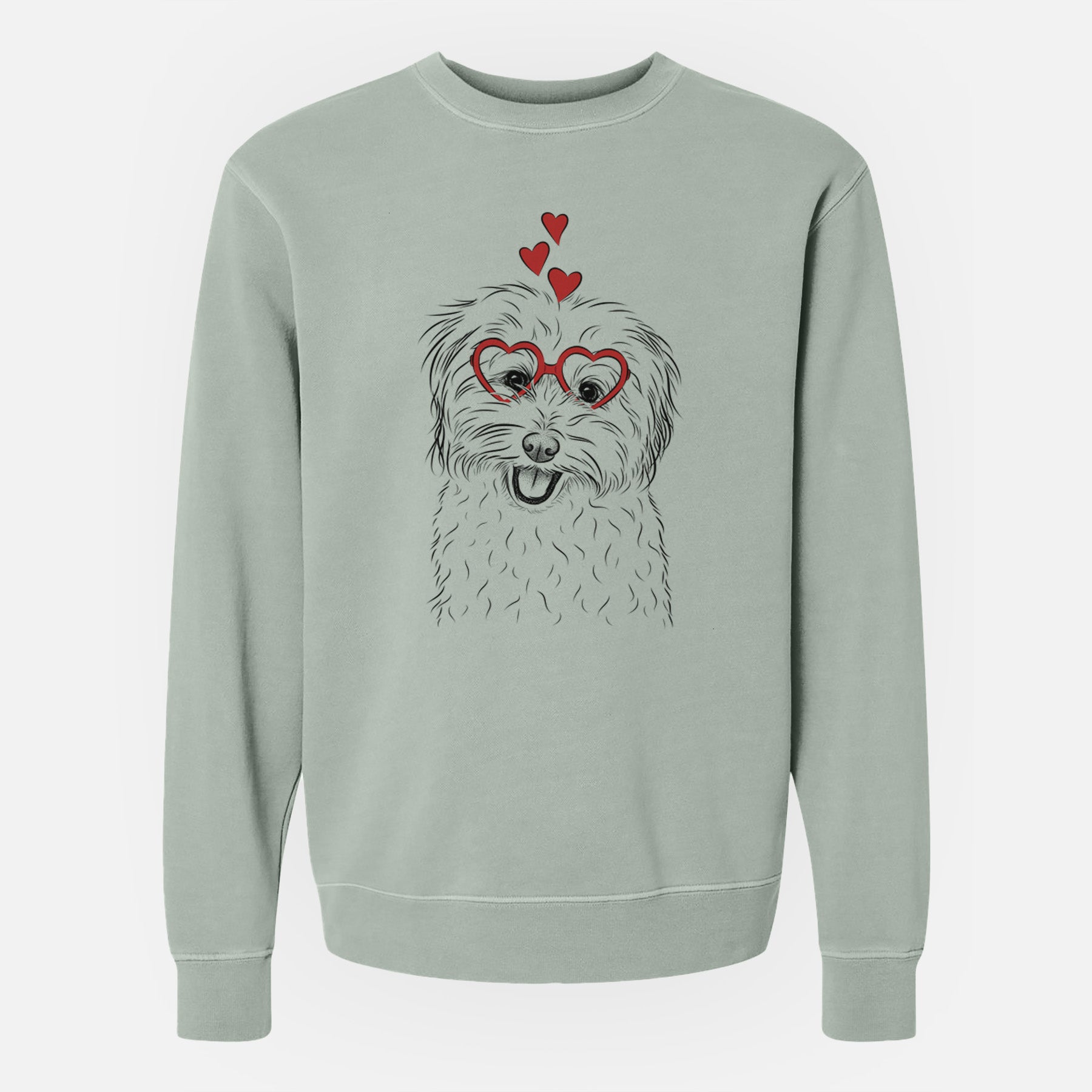Valentine Sophie Quinn the Havanese - Unisex Pigment Dyed Crew Sweatshirt