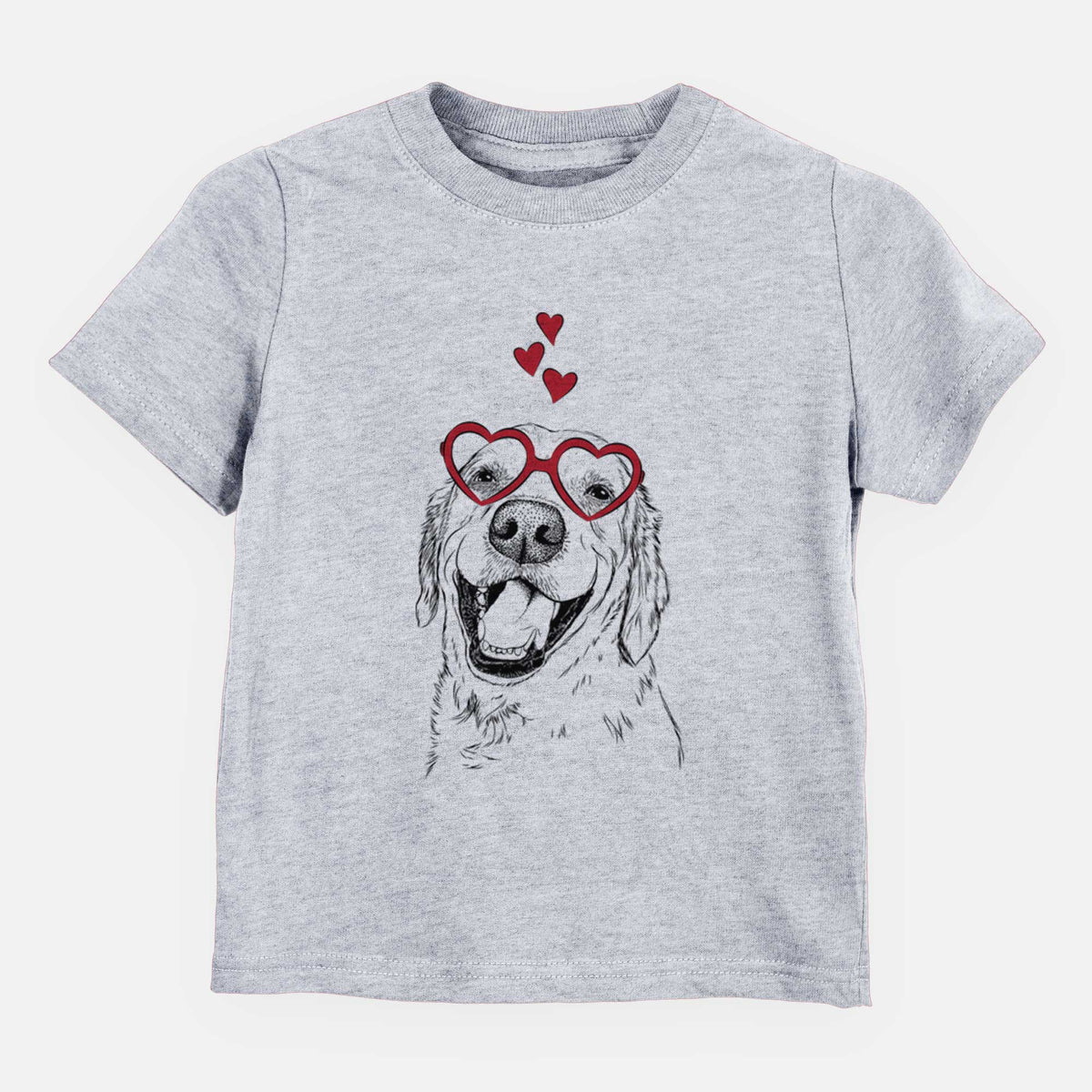 Valentine Spanky the Golden Retriever - Kids/Youth/Toddler Shirt