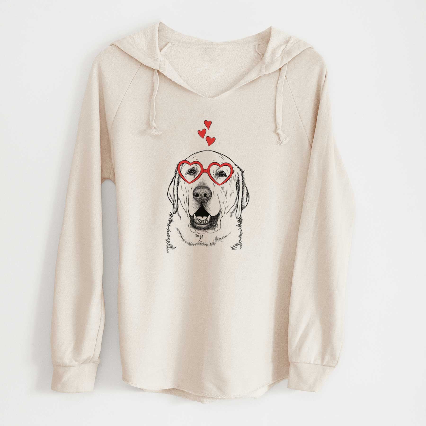 Valentine Sparks the Labrador Retriever - Cali Wave Hooded Sweatshirt