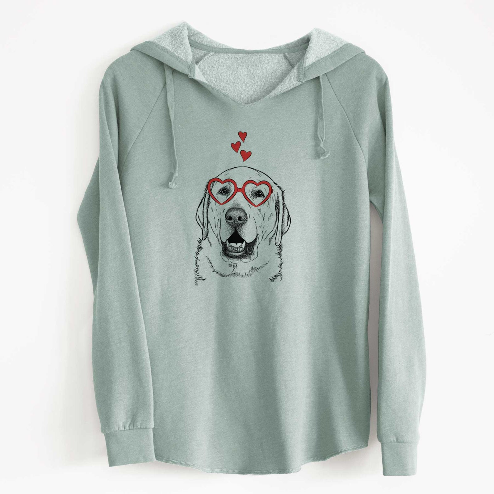Valentine Sparks the Labrador Retriever - Cali Wave Hooded Sweatshirt