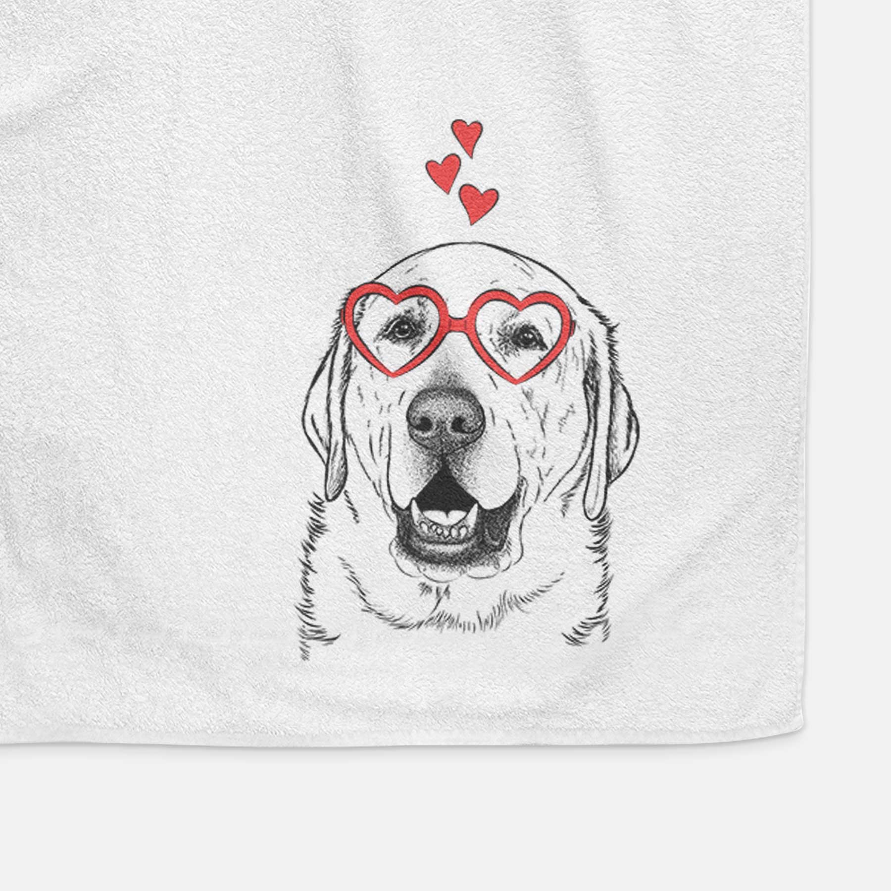 Sparks the Labrador Retriever Decorative Hand Towel