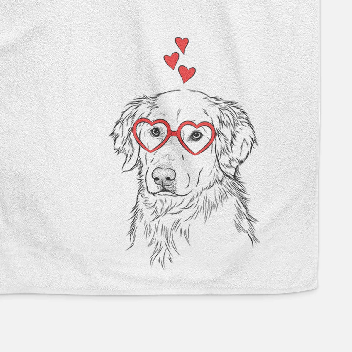 Spencer the Golden Retriever Decorative Hand Towel