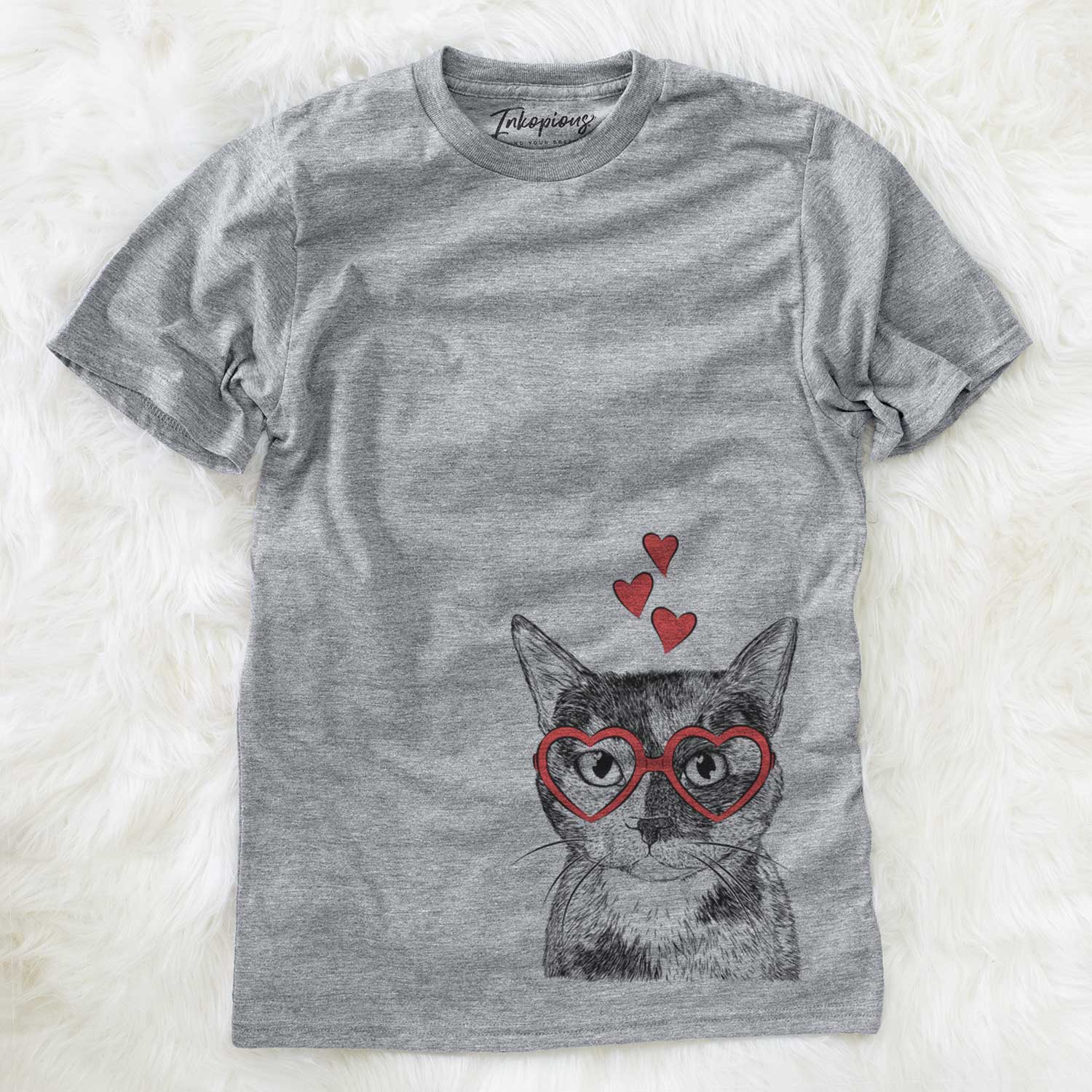 Valentine Spooky Kitty the Tortoiseshell Cat - Unisex Crewneck