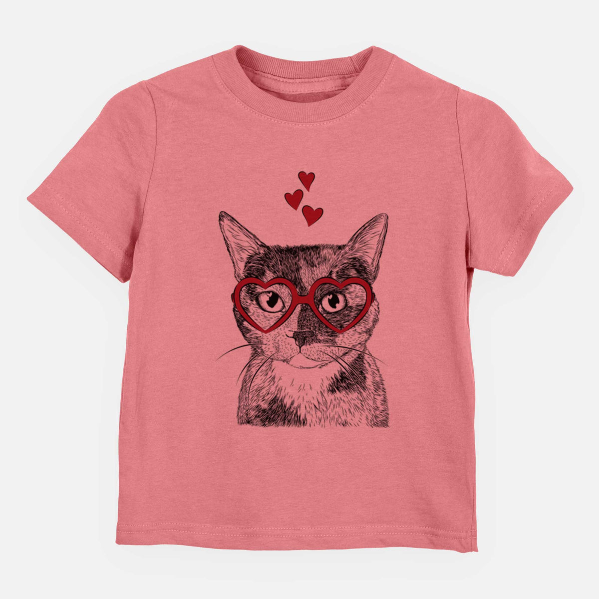 Valentine Spooky Kitty the Tortoiseshell Cat - Kids/Youth/Toddler Shirt
