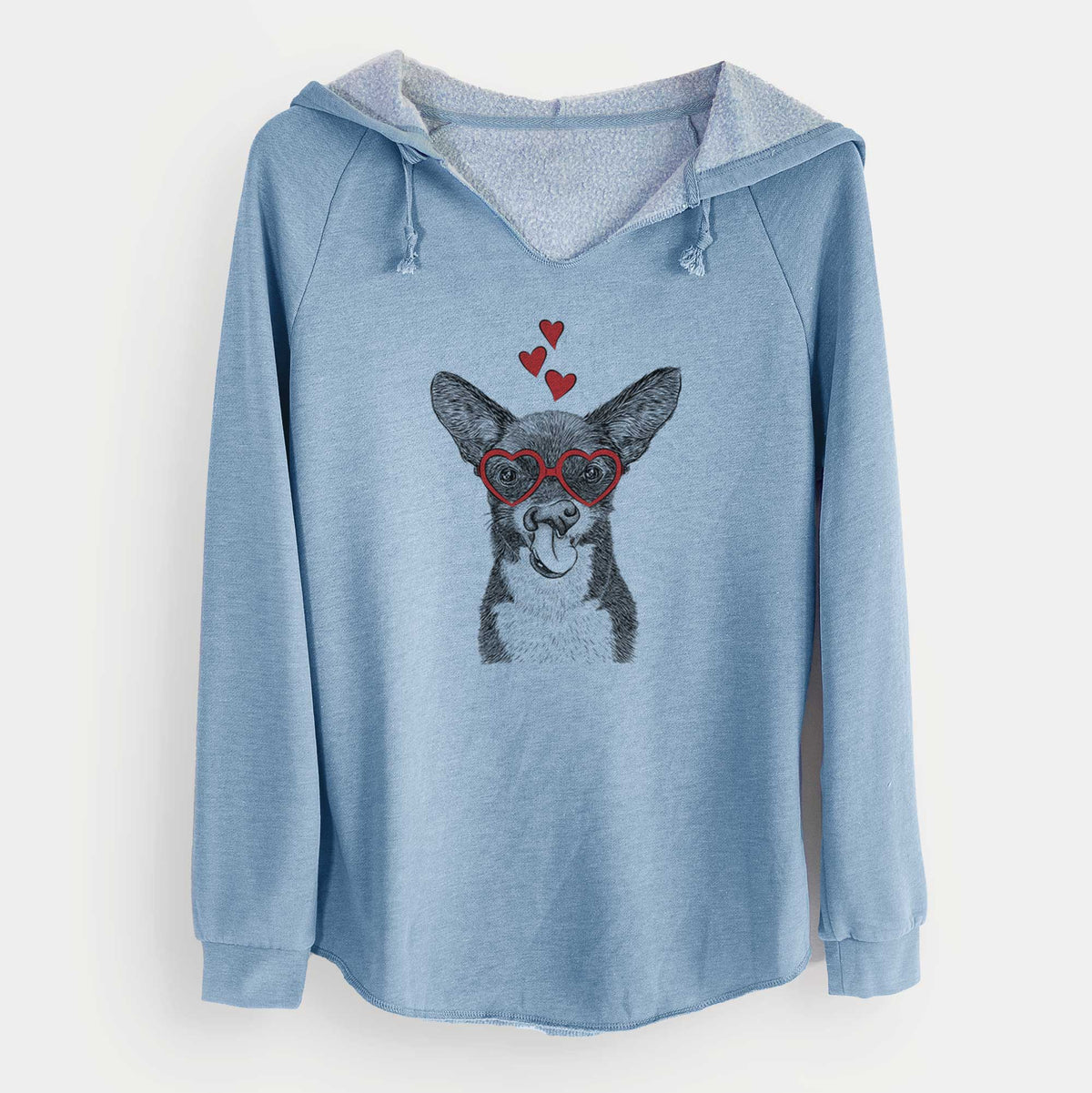 Valentine Sprout the Chihuahua Mix - Cali Wave Hooded Sweatshirt
