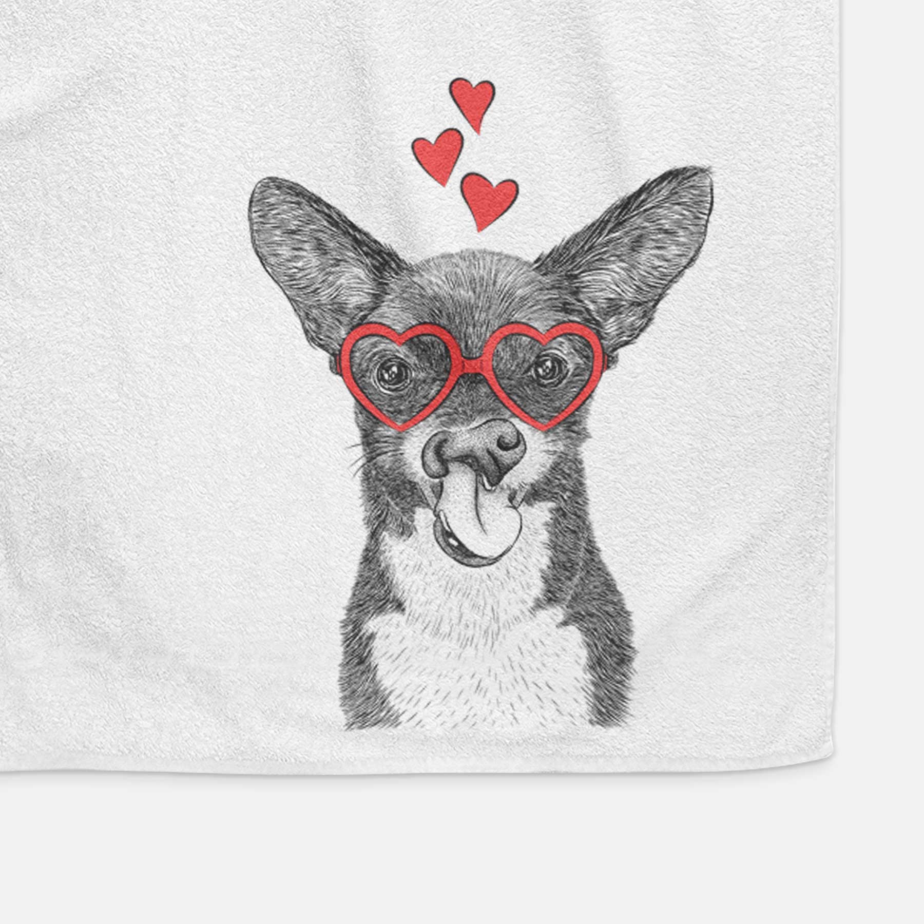 Sprout the Chihuahua Mix Decorative Hand Towel