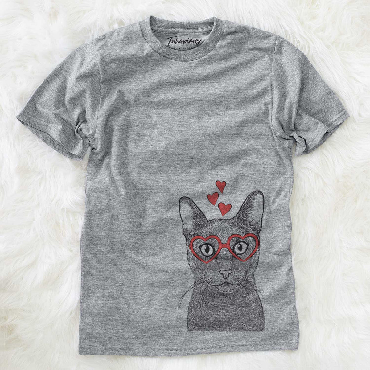 Valentine Stanley the Russian Blue Cat - Unisex Crewneck