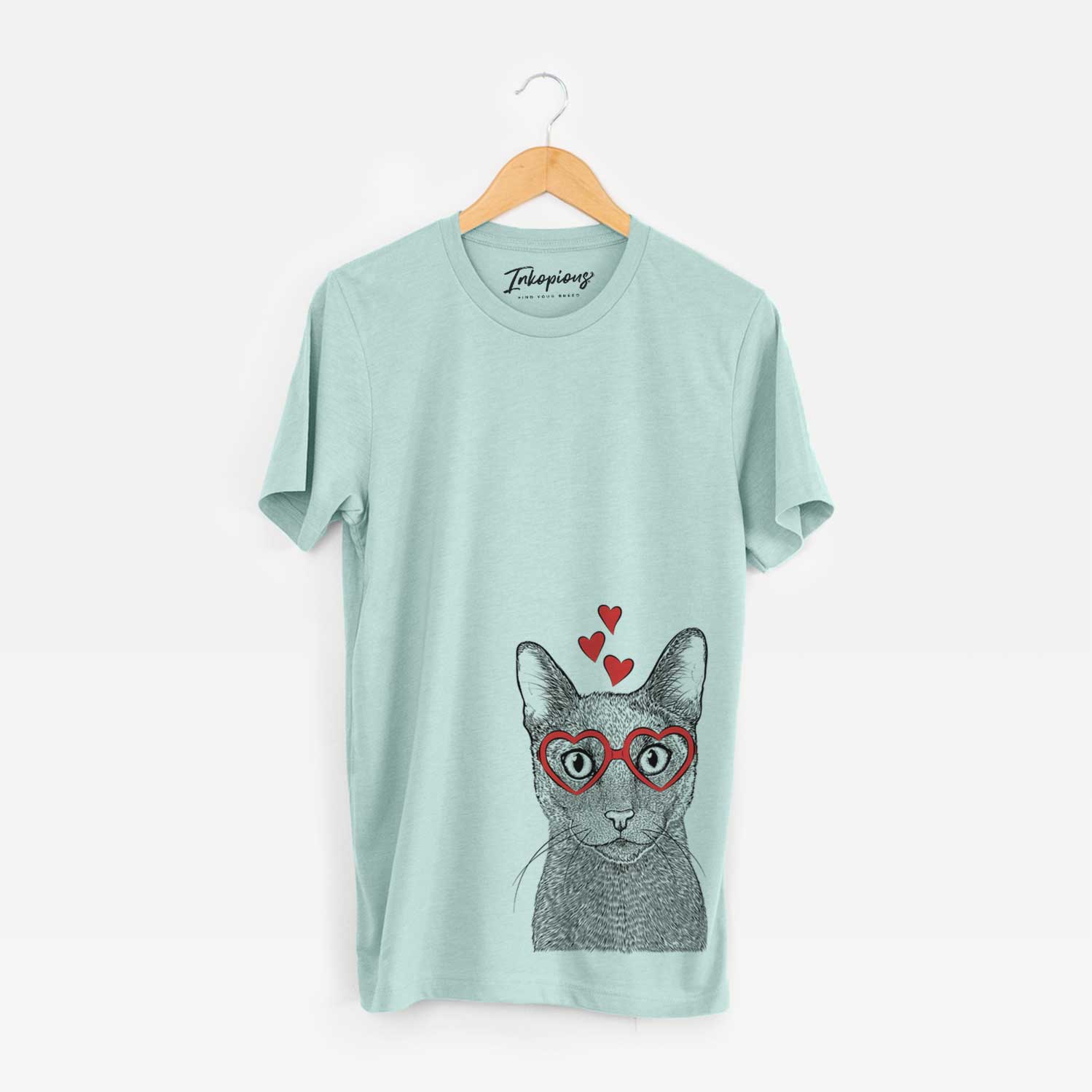 Valentine Stanley the Russian Blue Cat - Unisex Crewneck