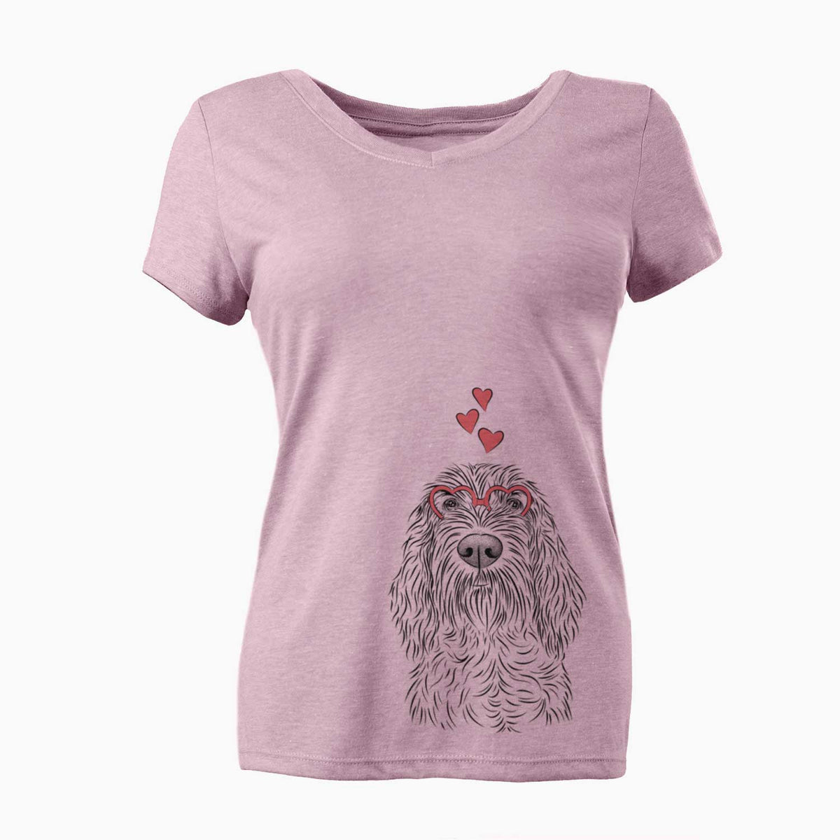 Valentine Stefano the Spinone Italiano - Women's V-neck Shirt