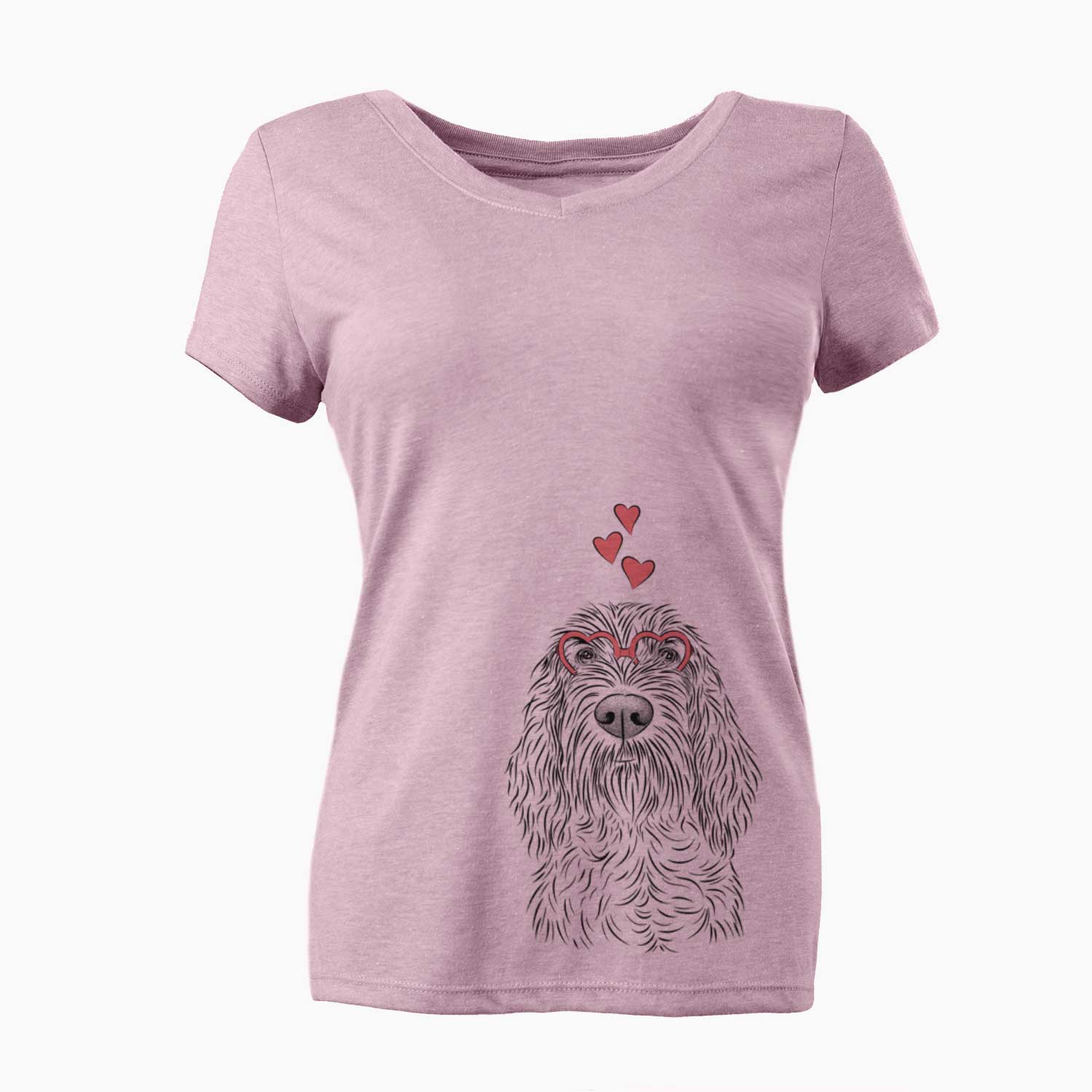 Valentine Stefano the Spinone Italiano - Women's V-neck Shirt
