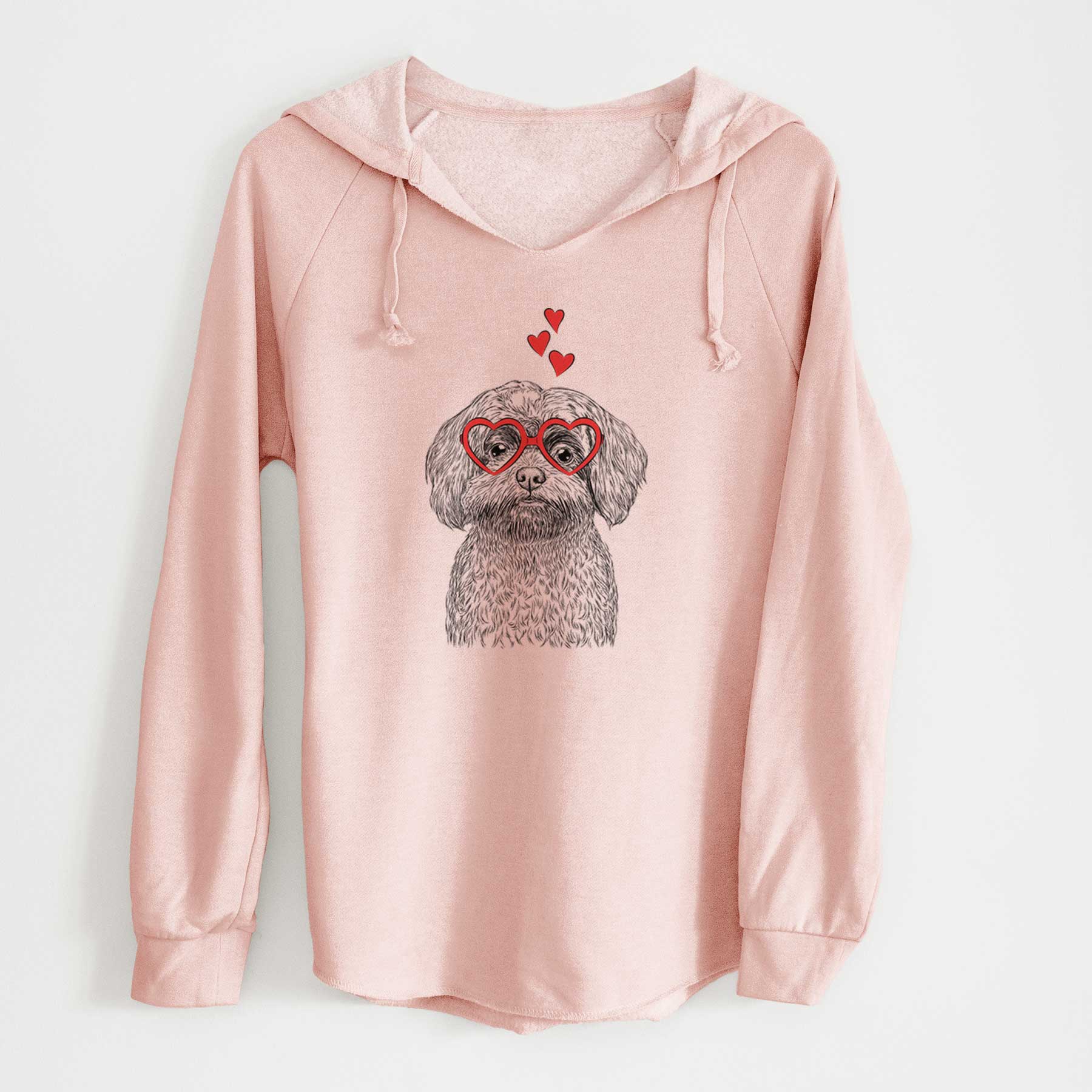 Valentine Stella the Shih Tzu Mix - Cali Wave Hooded Sweatshirt