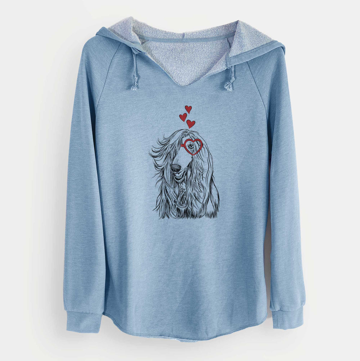 Valentine Sterling the Afghan Hound - Cali Wave Hooded Sweatshirt