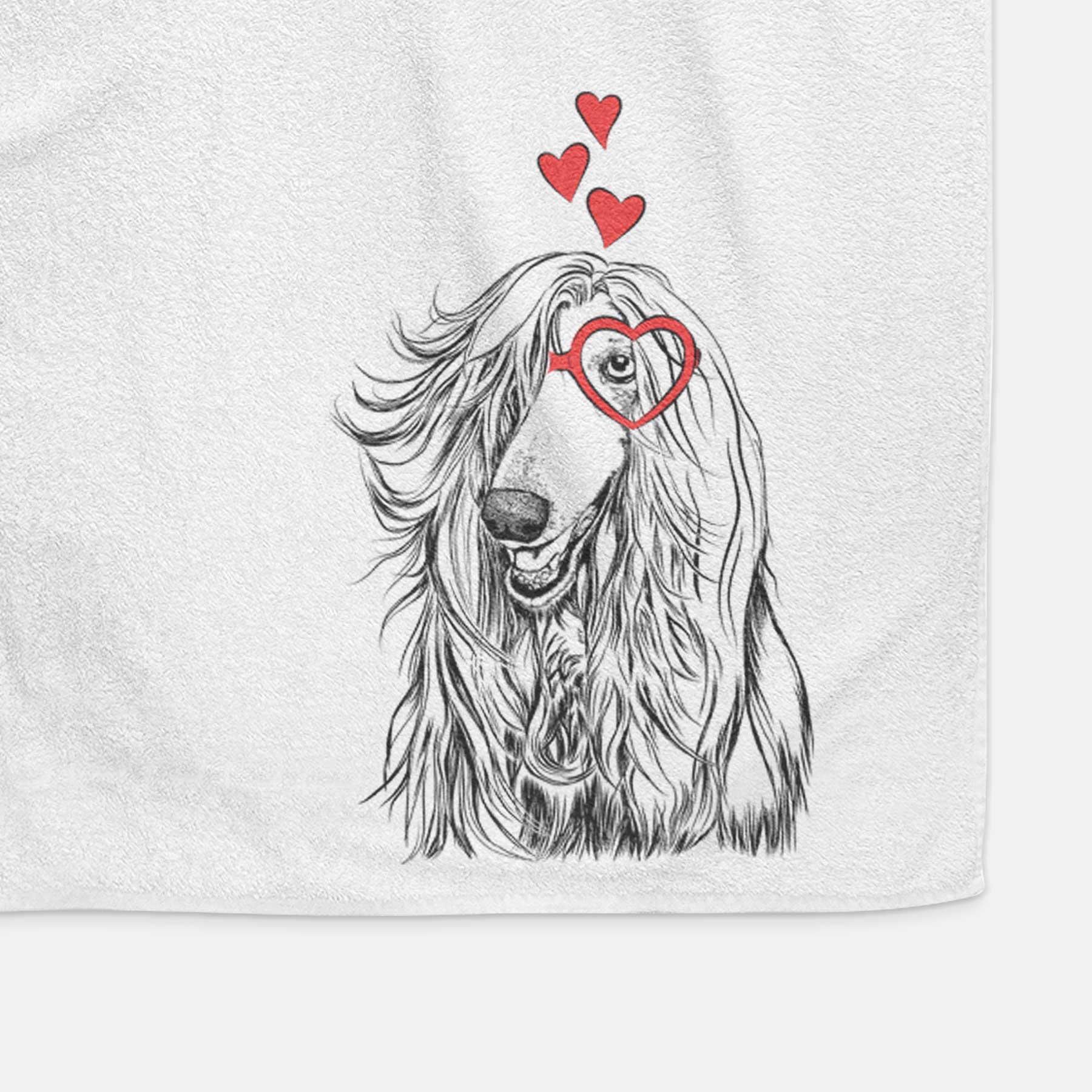 Sterling the Afghan Hound Decorative Hand Towel