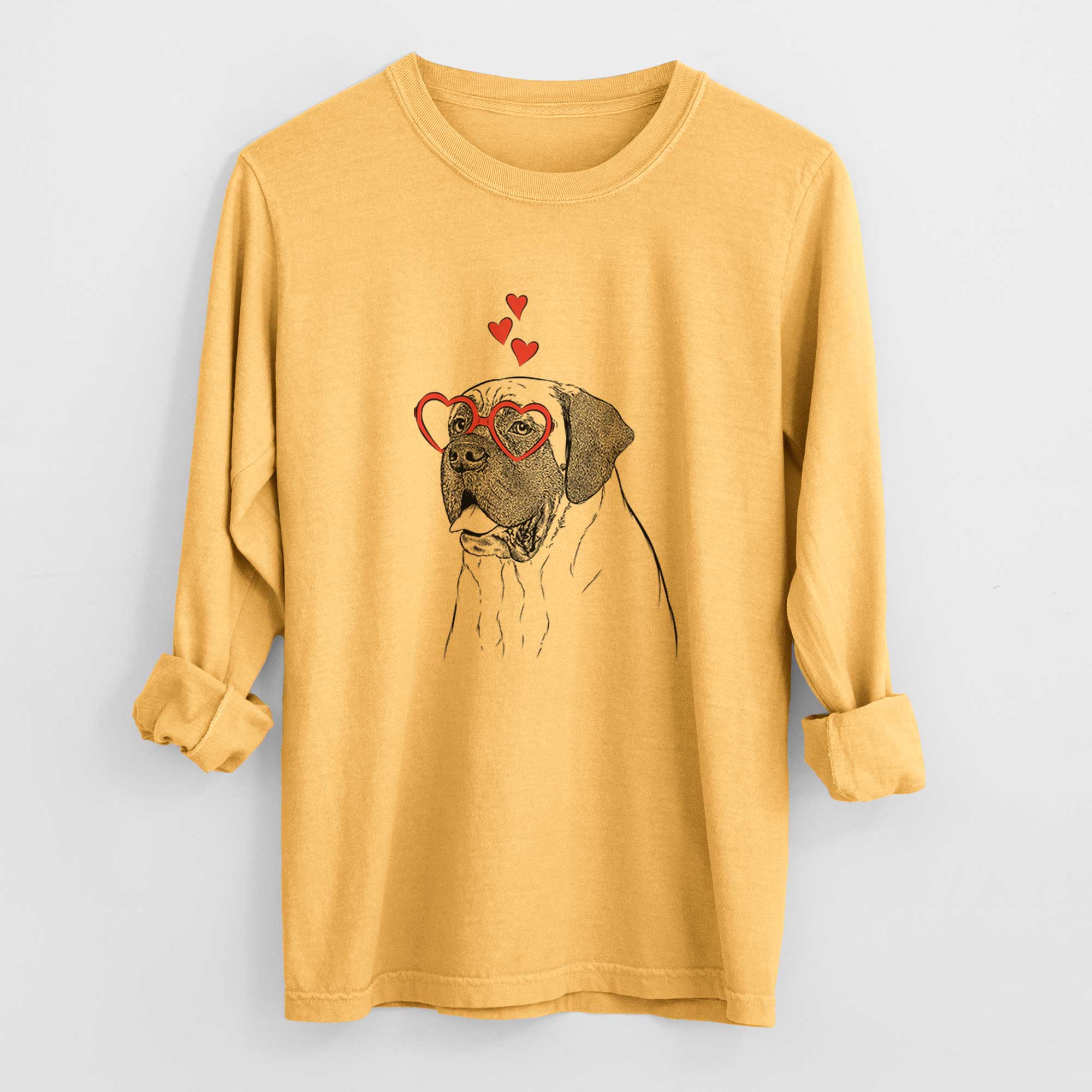 Valentine Sterling the English Mastiff - Heavyweight 100% Cotton Long Sleeve