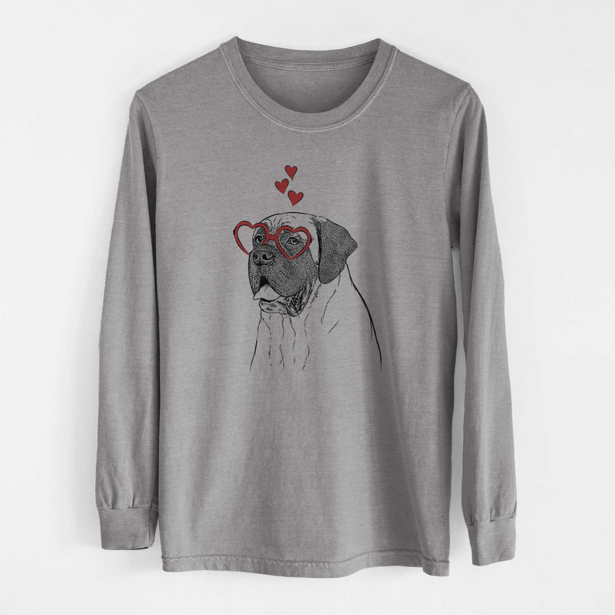 Valentine Sterling the English Mastiff - Heavyweight 100% Cotton Long Sleeve