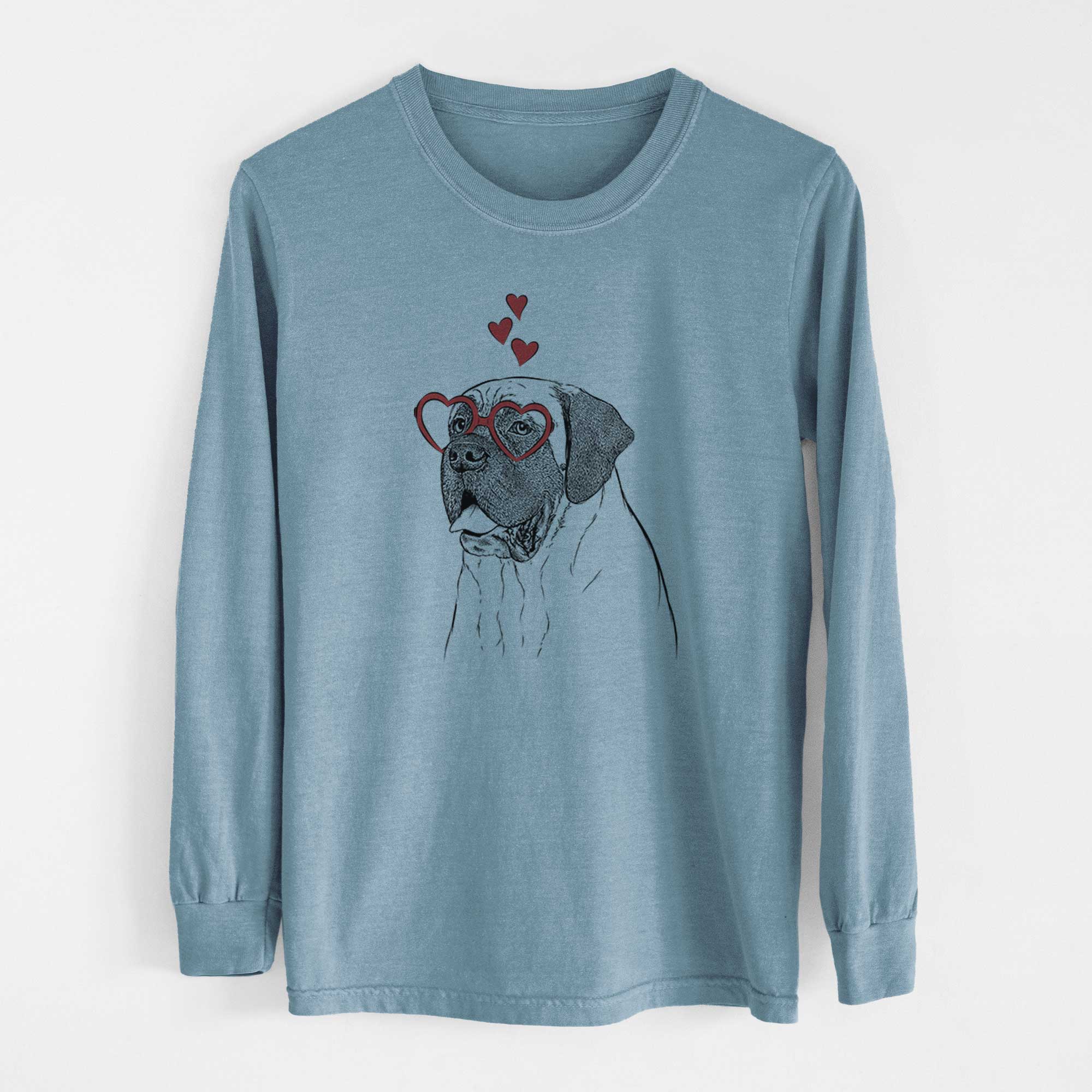 Valentine Sterling the English Mastiff - Heavyweight 100% Cotton Long Sleeve