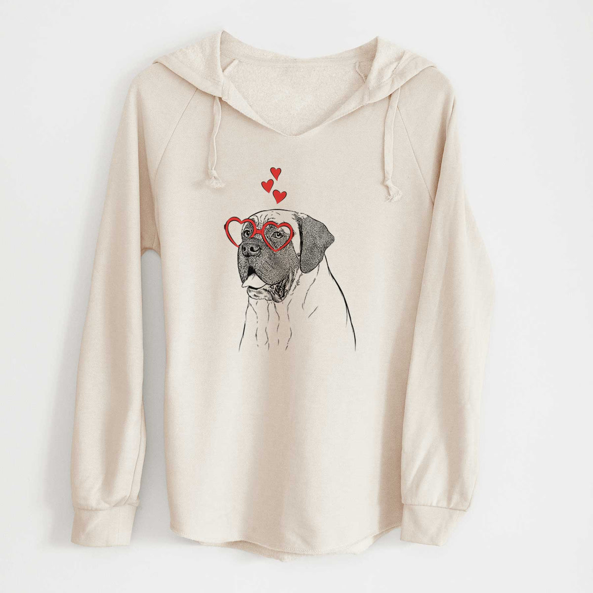 Valentine Sterling the English Mastiff - Cali Wave Hooded Sweatshirt