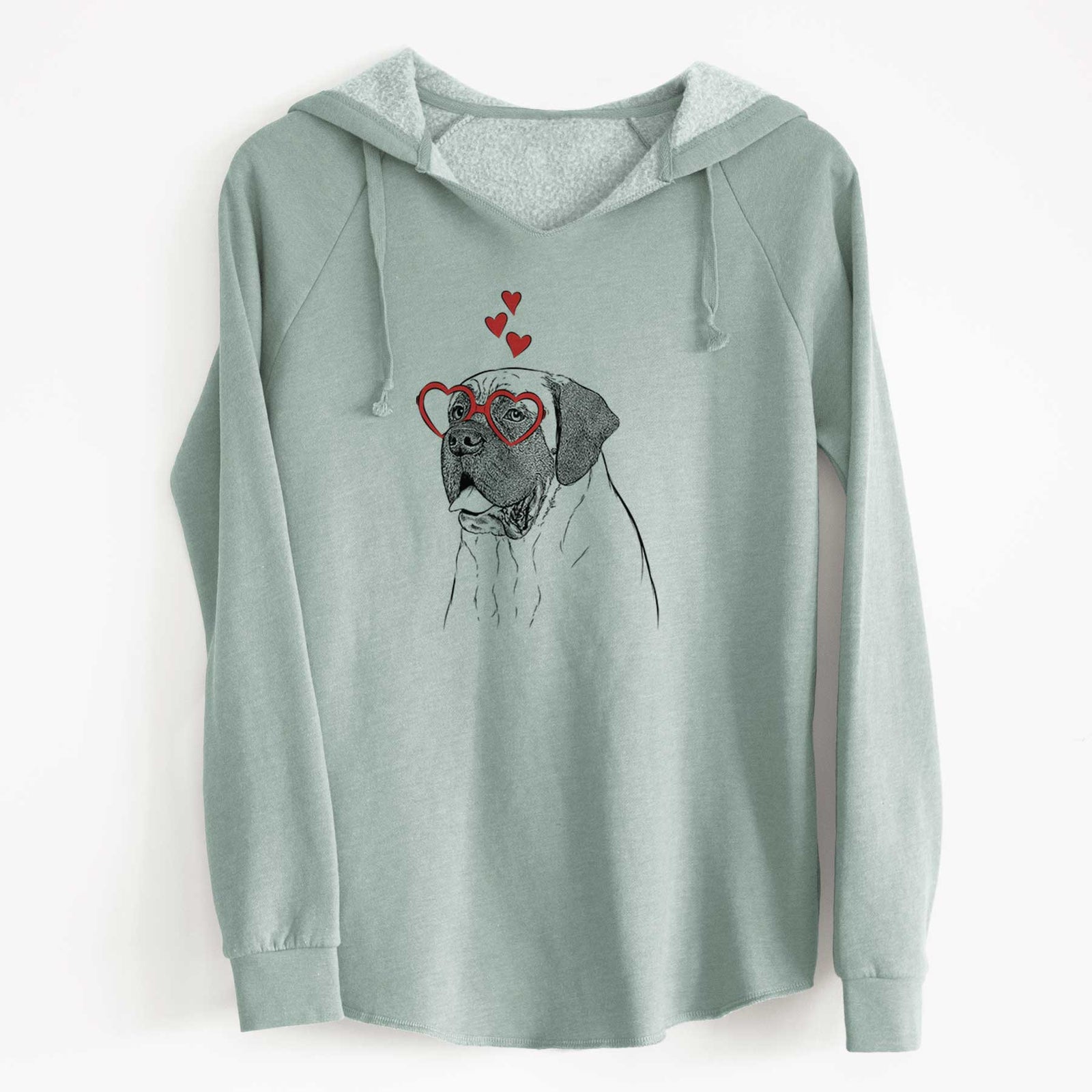Valentine Sterling the English Mastiff - Cali Wave Hooded Sweatshirt