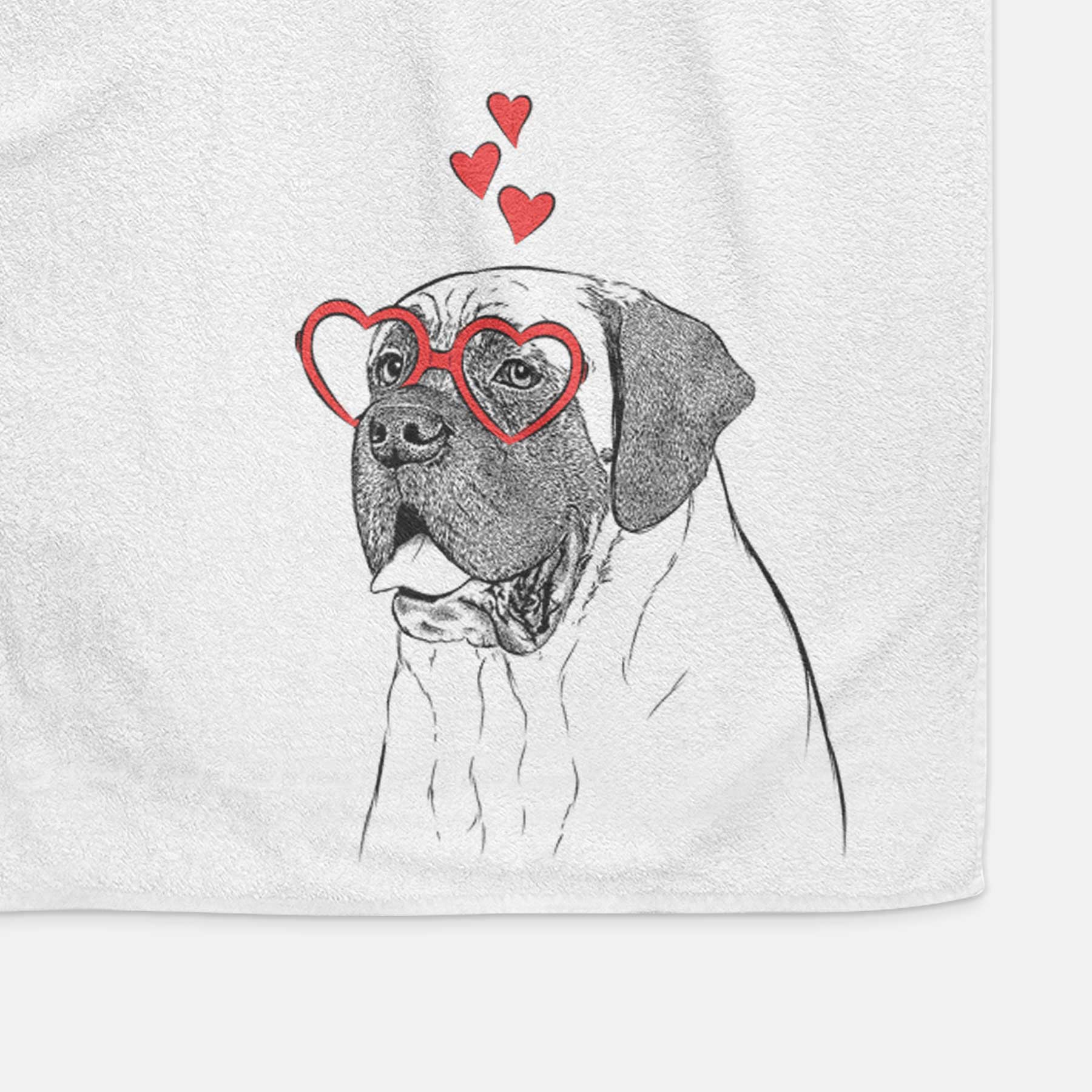 Sterling the English Mastiff Decorative Hand Towel