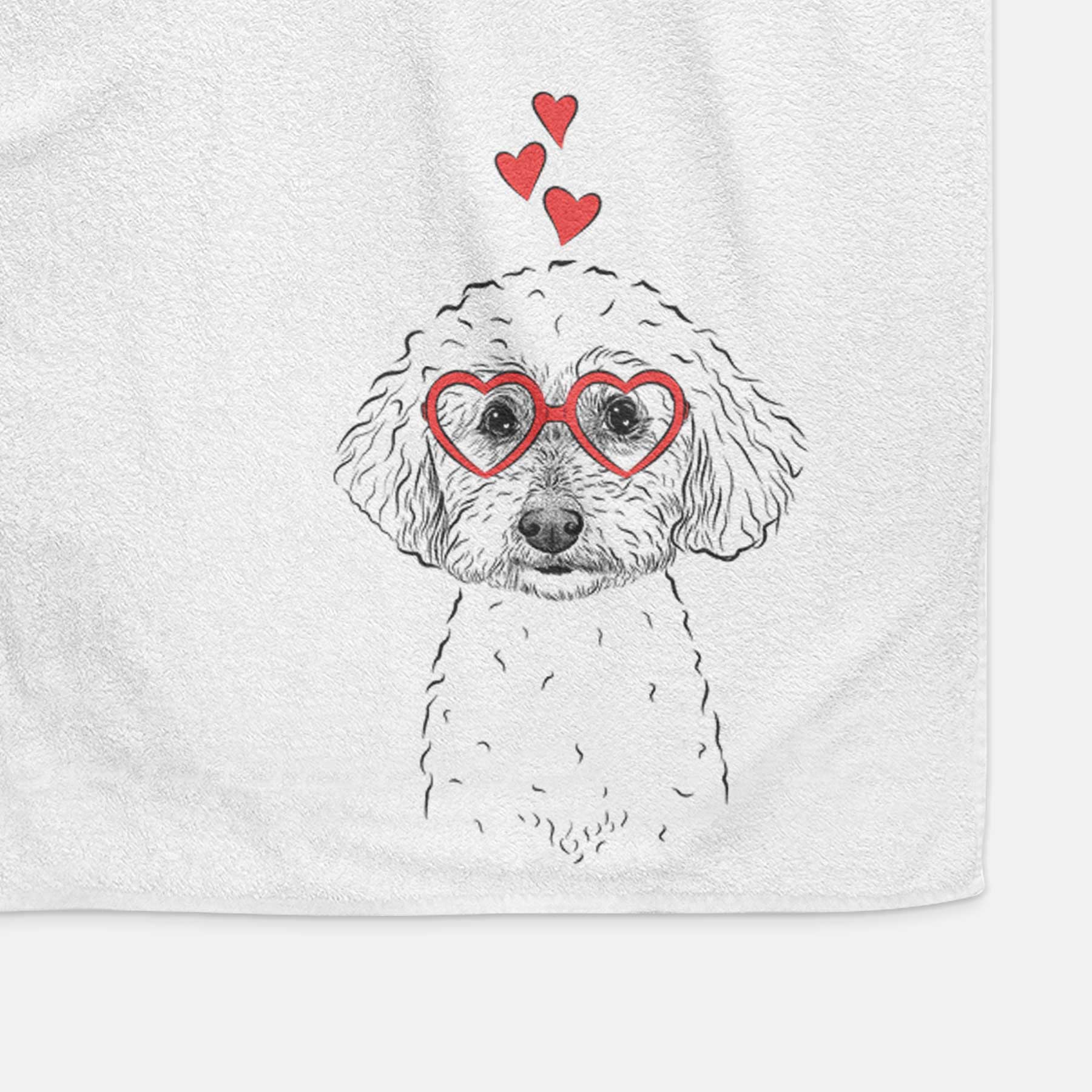 Stitch the Bichonpoo Decorative Hand Towel