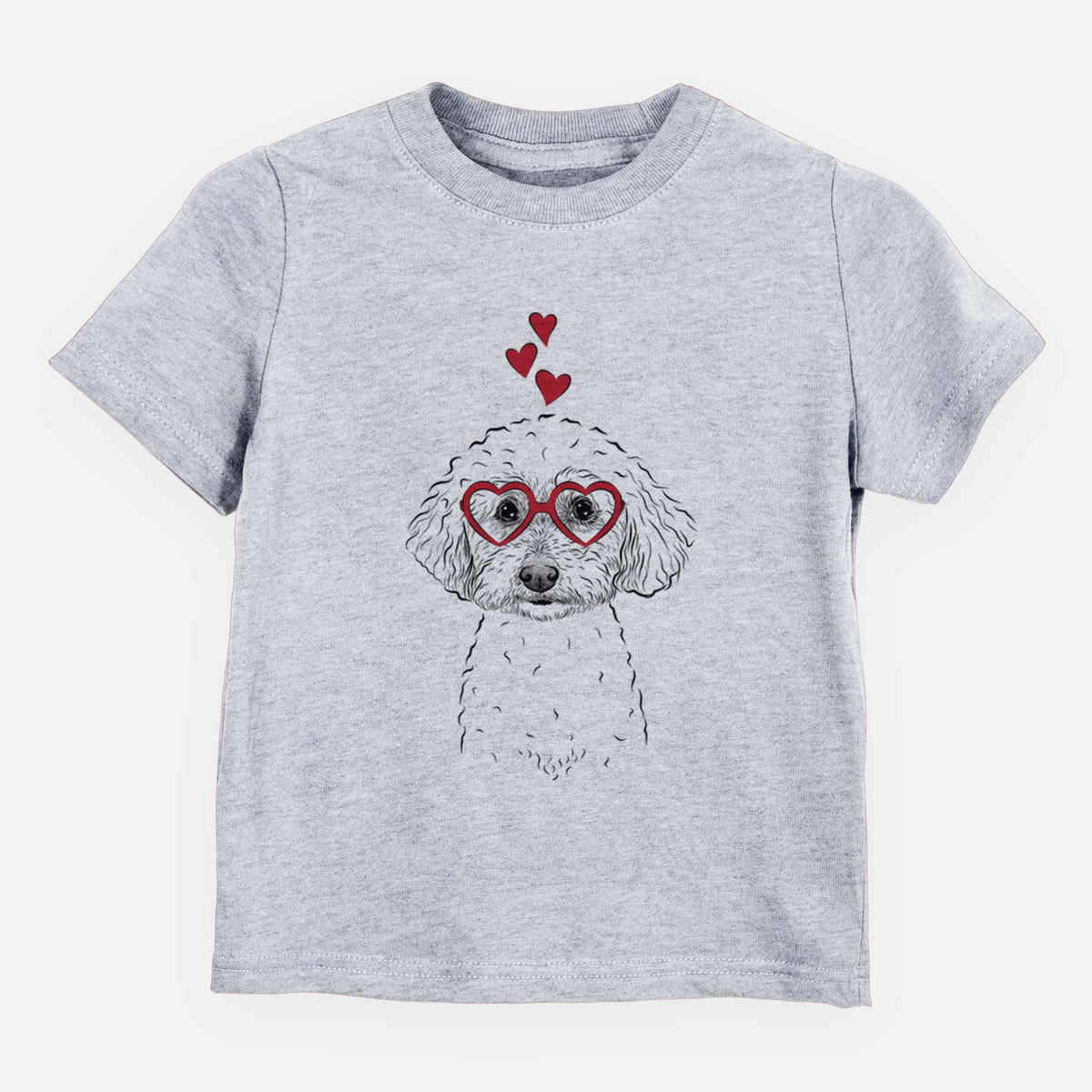 Valentine Stitch the Bichonpoo - Kids/Youth/Toddler Shirt