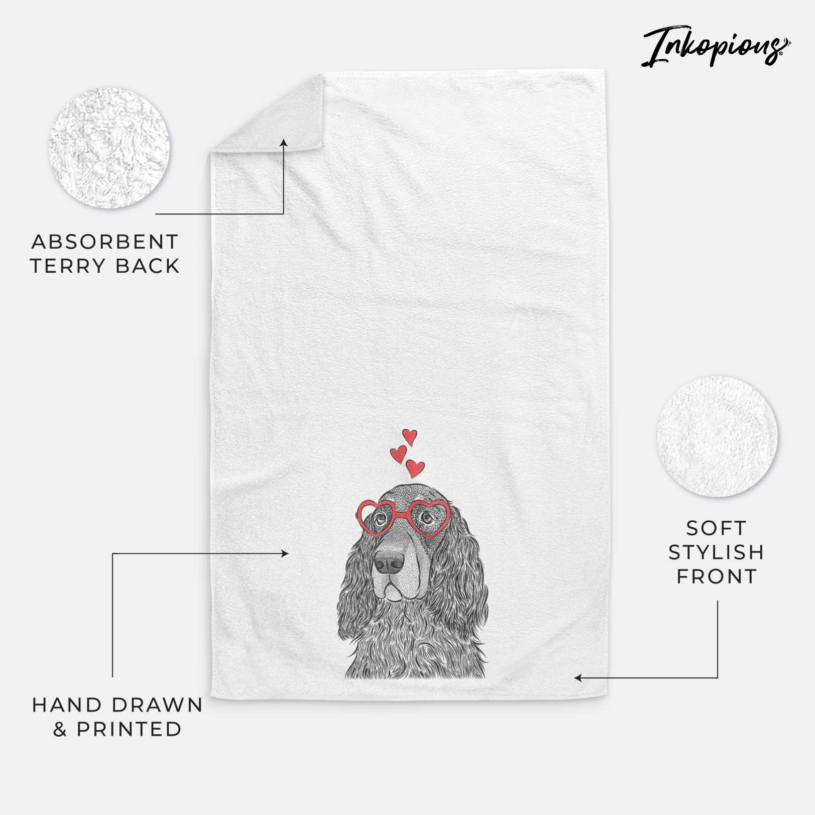 Stormy the Gordon Setter Decorative Hand Towel