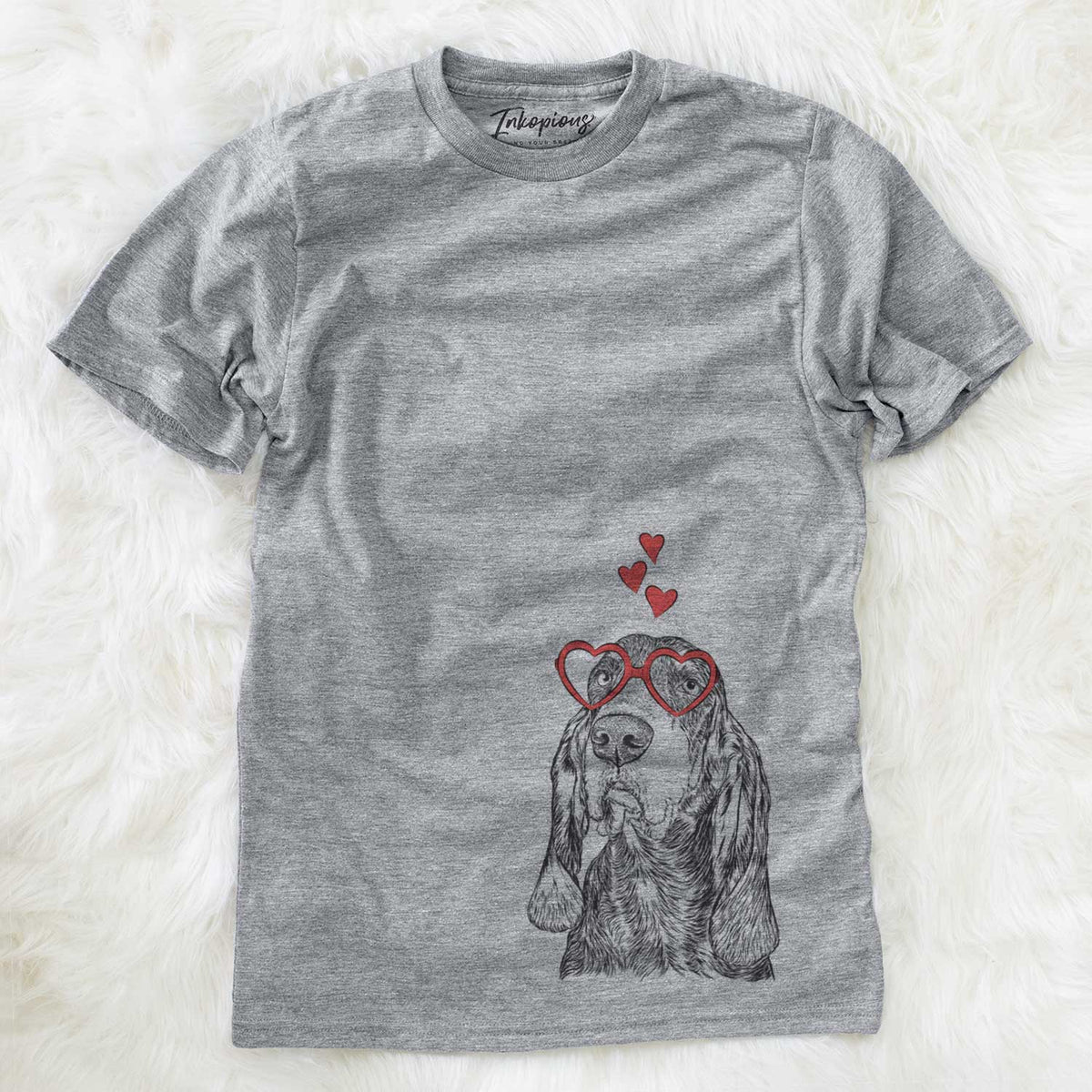 Valentine Stu the Black and Tan Coonhound - Unisex Crewneck