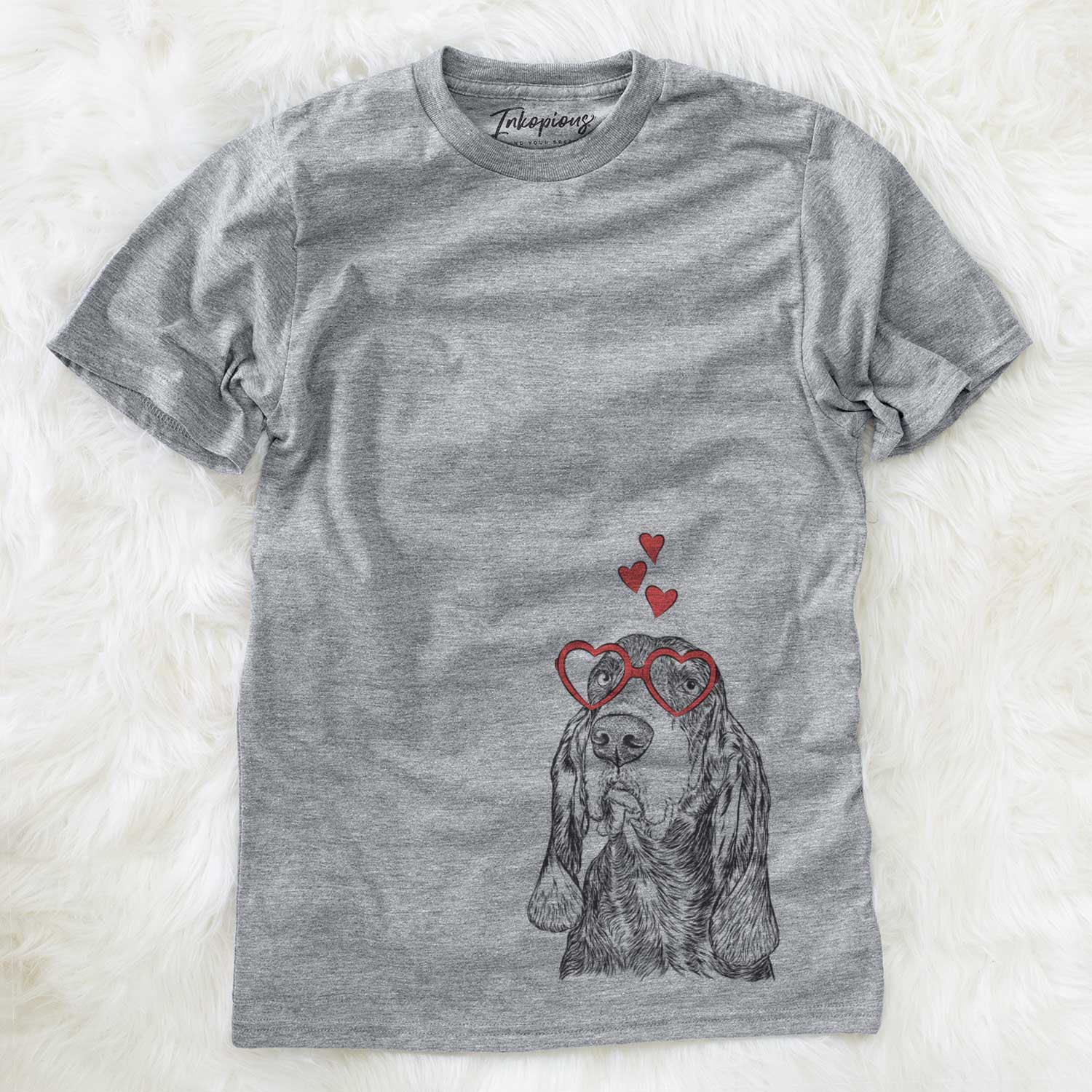 Valentine Stu the Black and Tan Coonhound - Unisex Crewneck