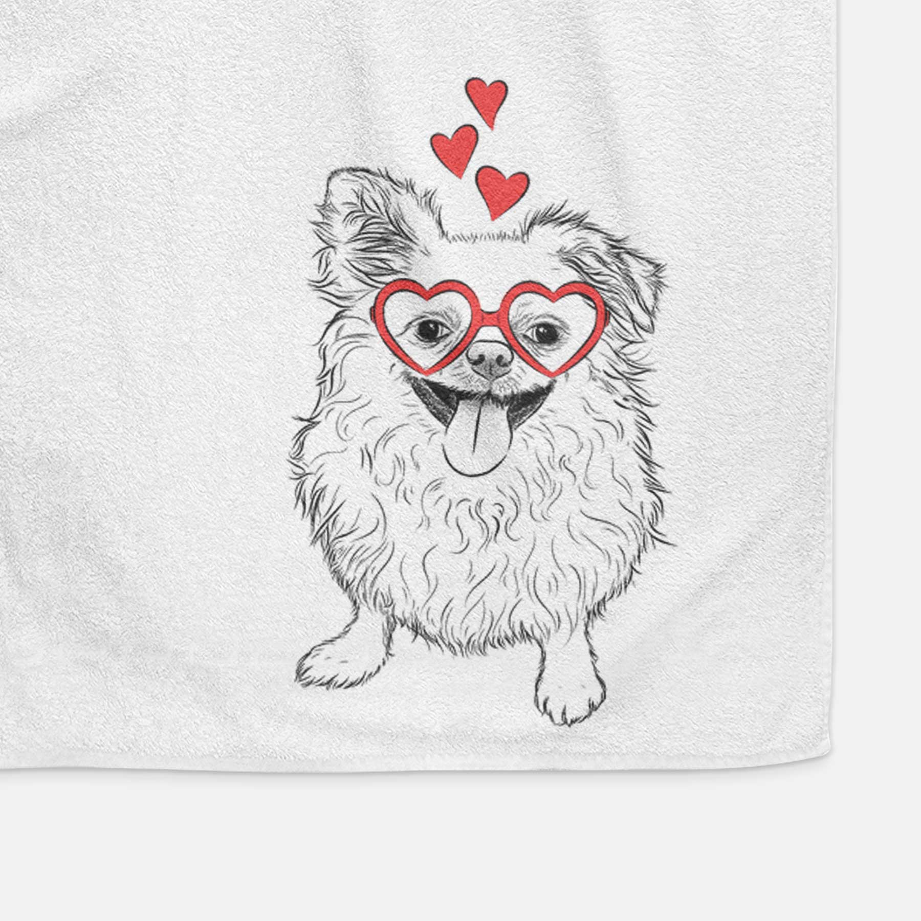 Stuart the Longhaired Chihuahua Decorative Hand Towel