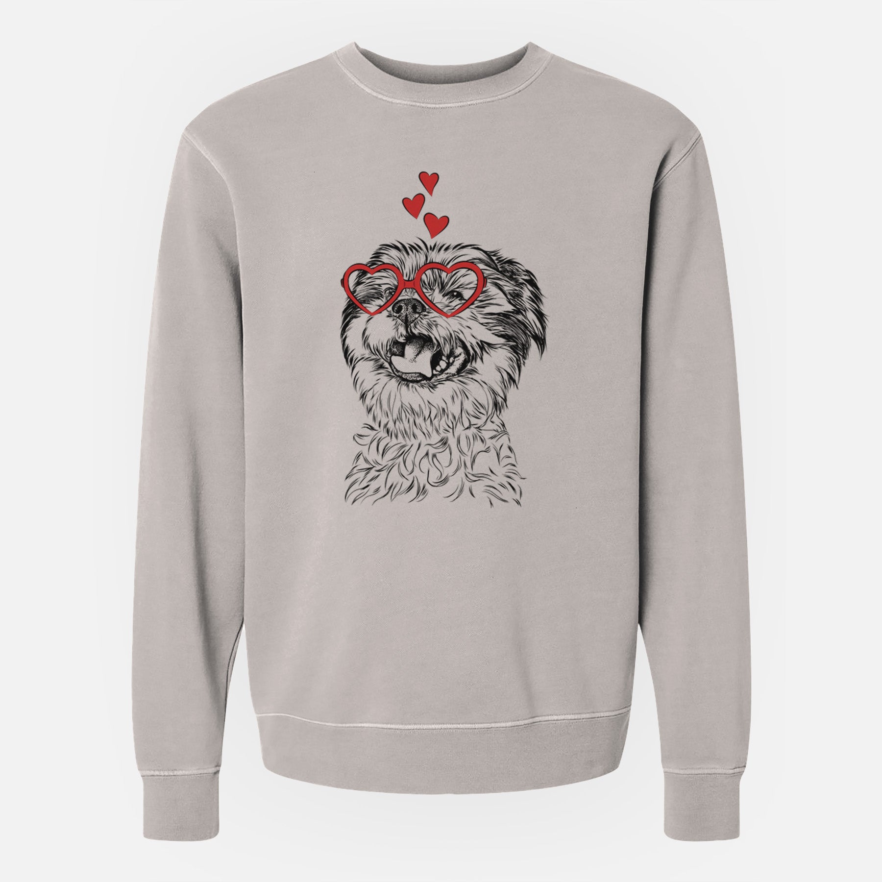 Valentine Sugar the Malshi - Unisex Pigment Dyed Crew Sweatshirt