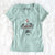 Valentine Sugar the American Staffordshire Mix - Women's V-neck Shirt